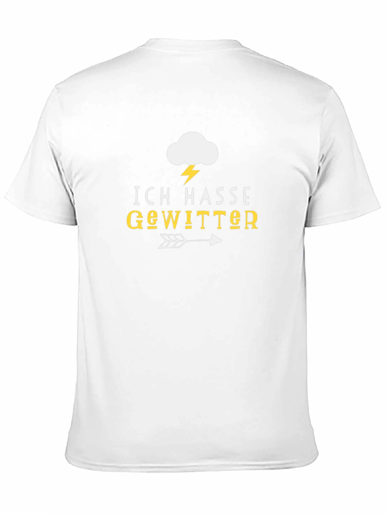 Ich Hasse Gewitter T-Shirt - I Hate Thunderstorms