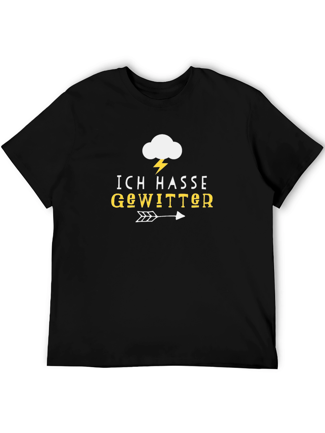 Ich Hasse Gewitter T-Shirt - I Hate Thunderstorms