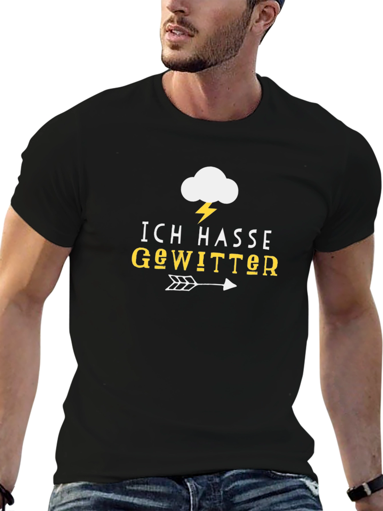 Ich Hasse Gewitter T-Shirt - I Hate Thunderstorms