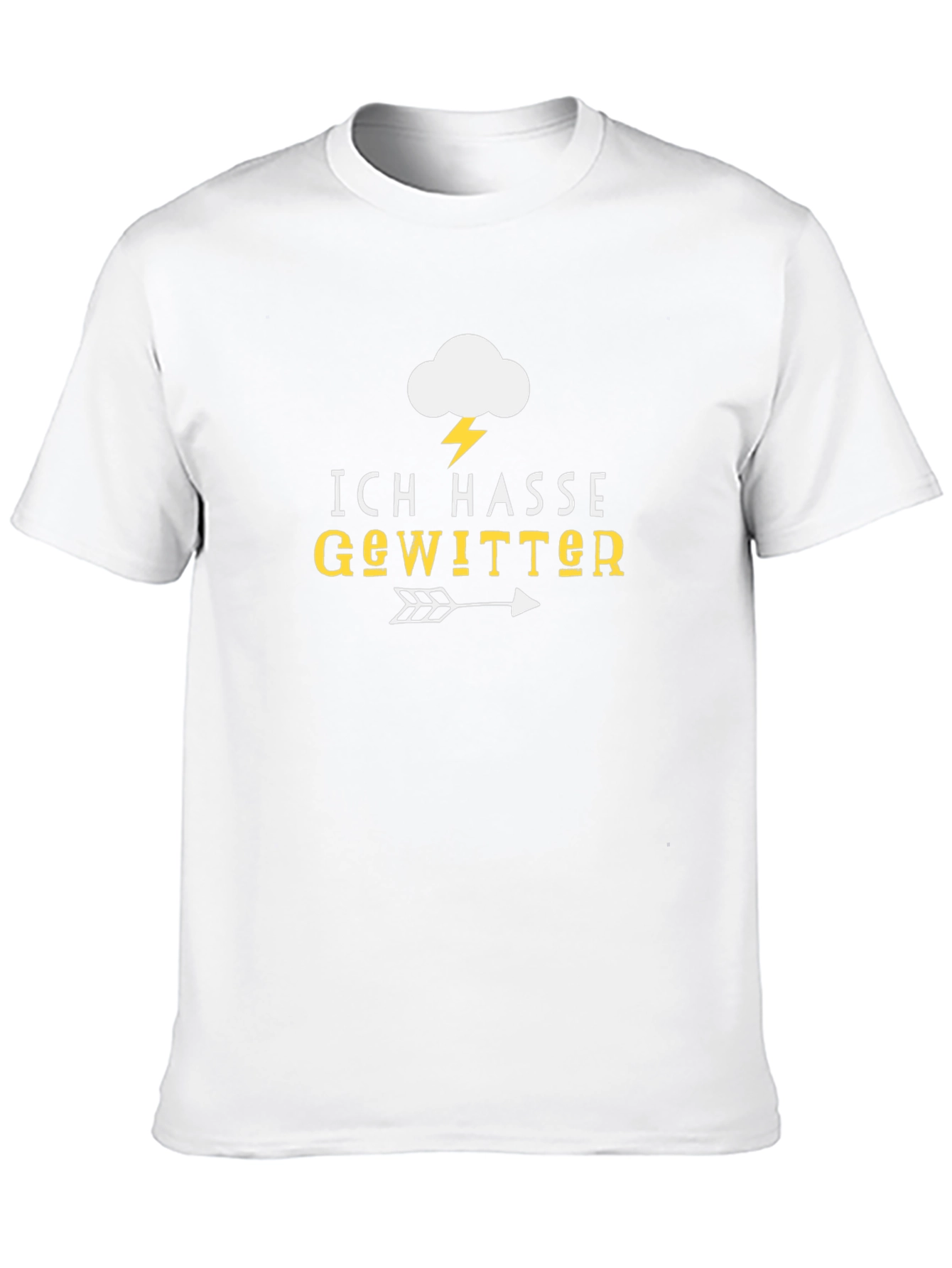 Ich Hasse Gewitter T-Shirt - I Hate Thunderstorms