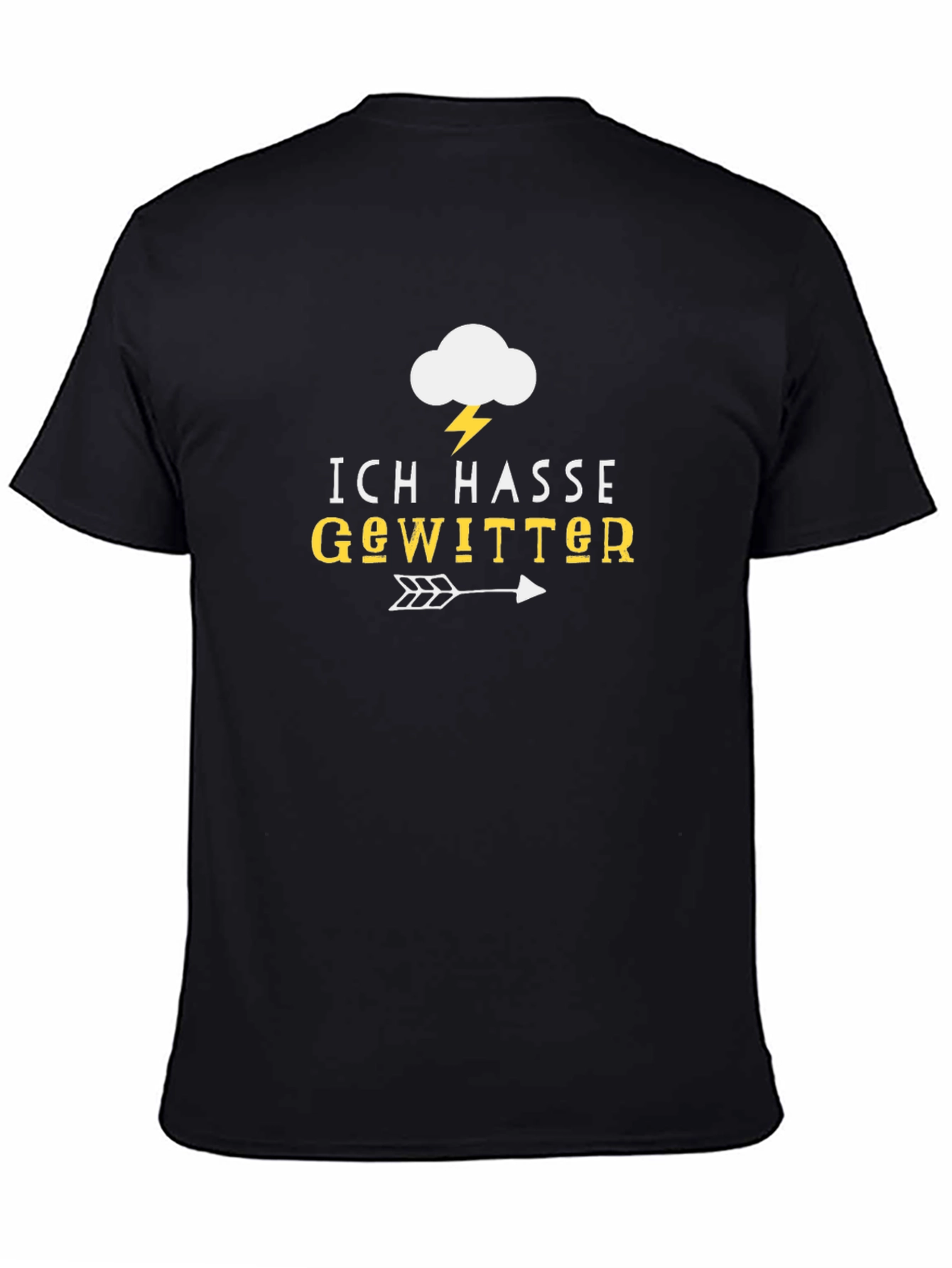 Ich Hasse Gewitter T-Shirt - I Hate Thunderstorms