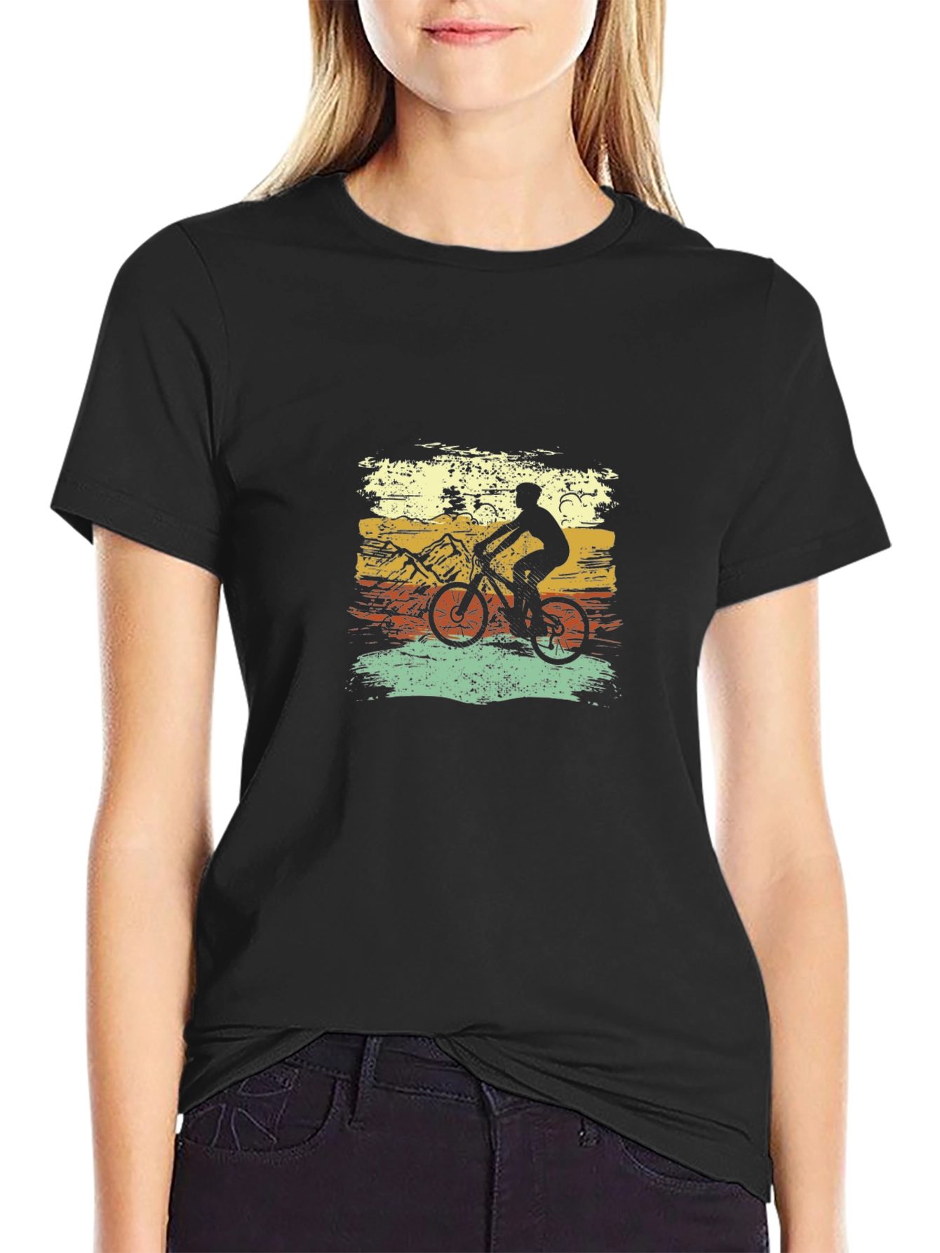 Retro Mountain Biker Graphic Tee