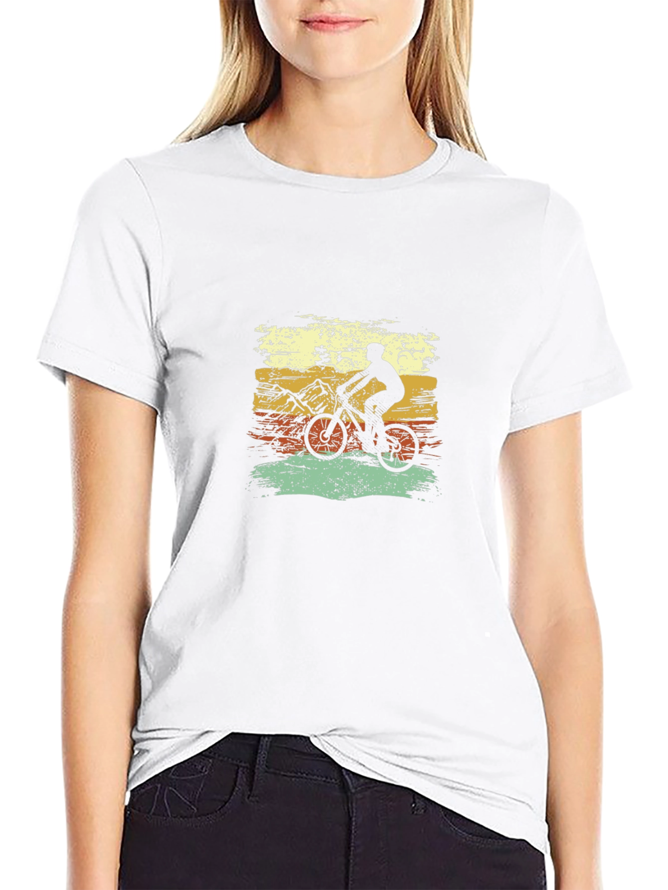 Retro Mountain Biker Graphic Tee
