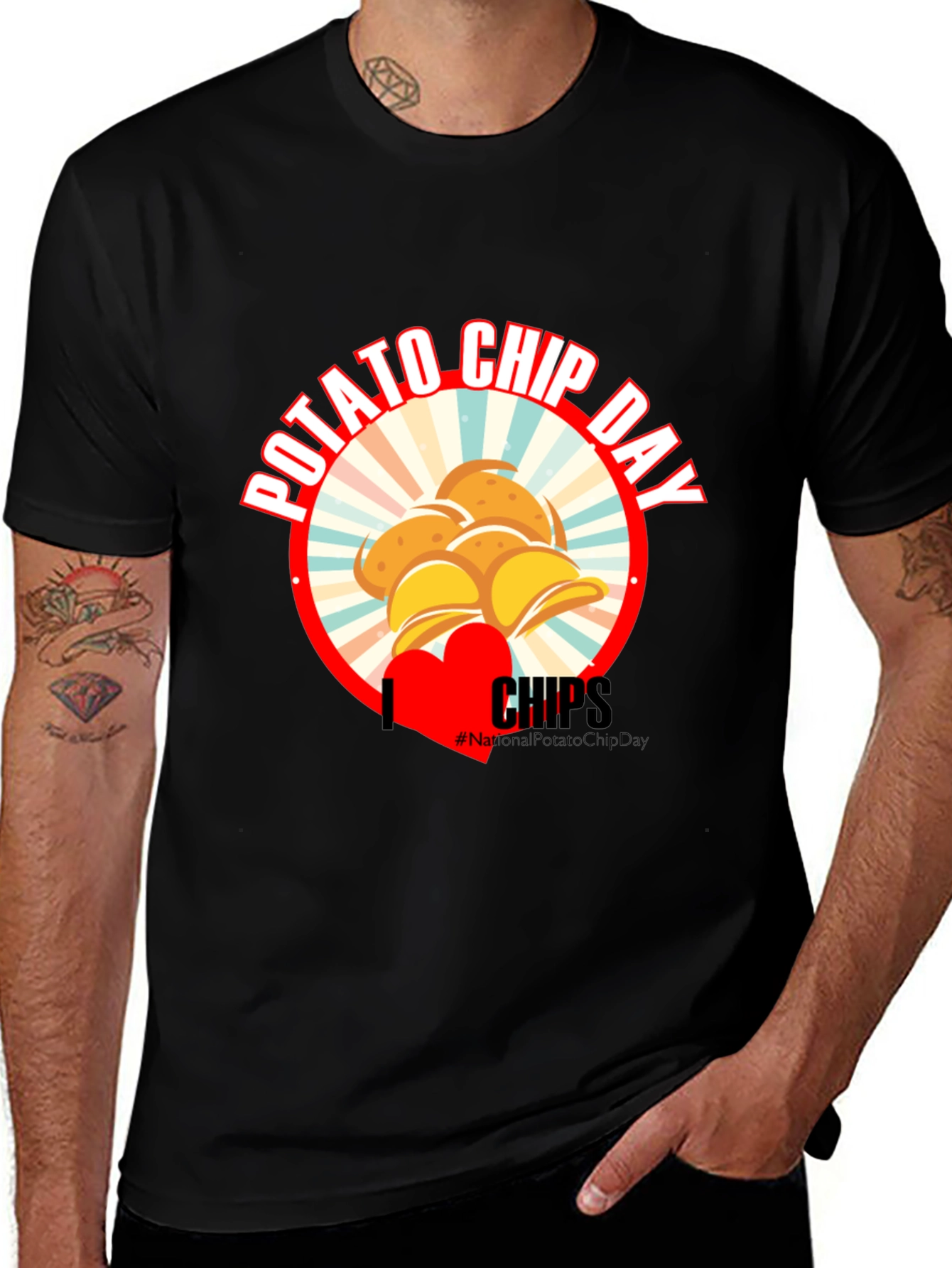 Potato Chip Day T-Shirt - Snack Lover Tee