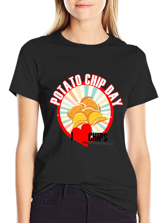 Potato Chip Day T-Shirt - Snack Lover Tee