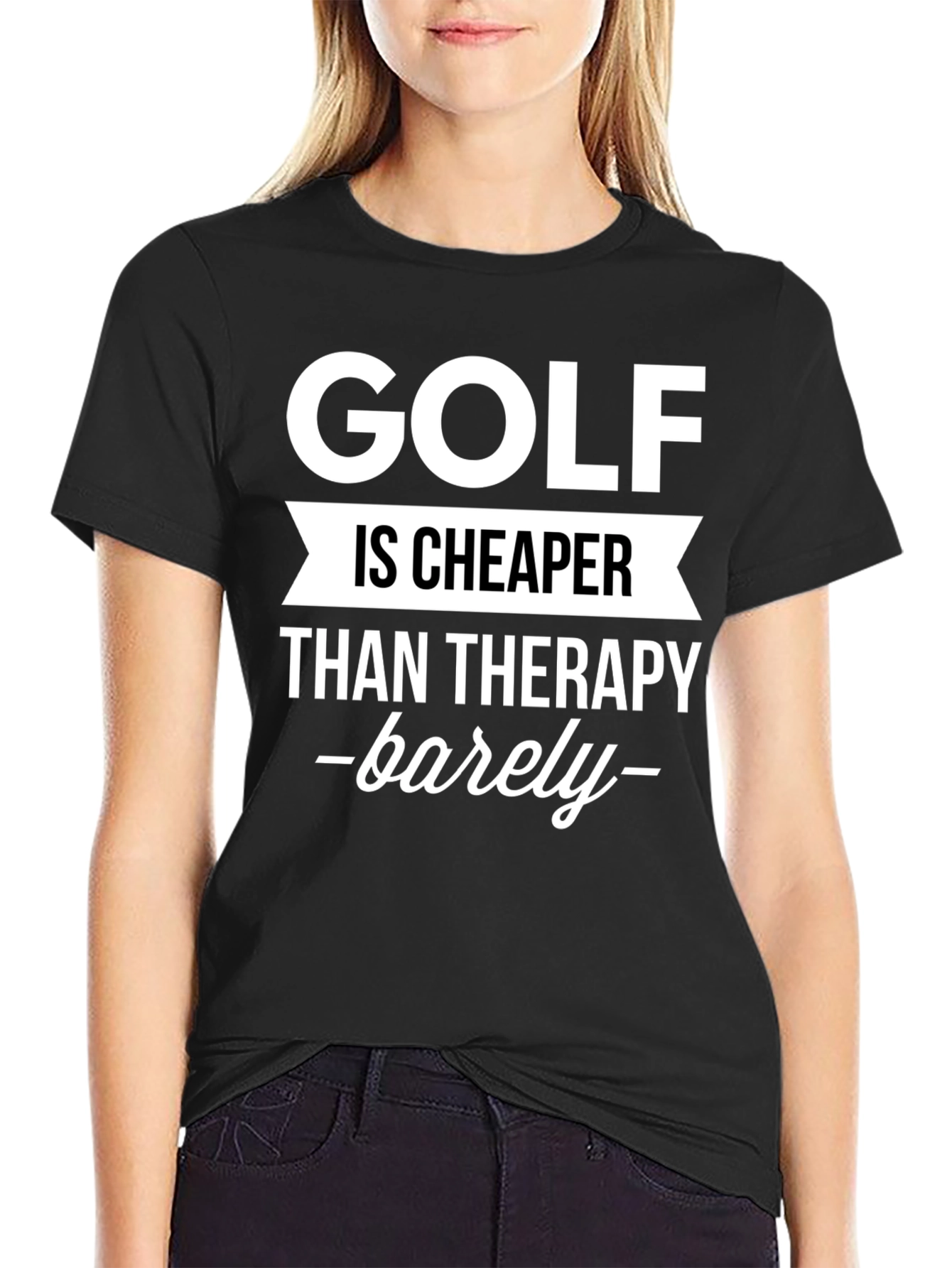 Golf Is Cheaper Than Therapy Graphic Tee