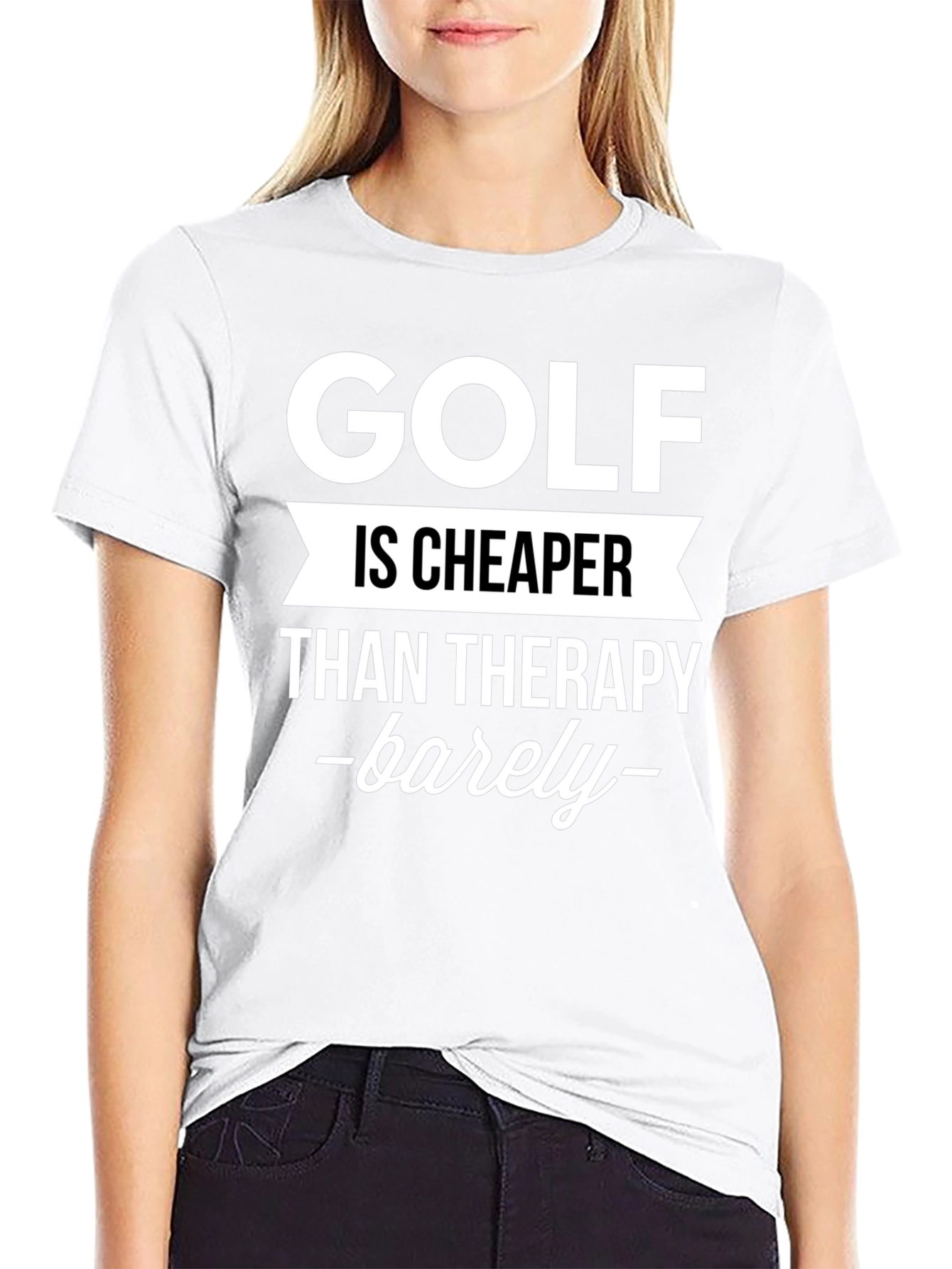 Golf Is Cheaper Than Therapy Graphic Tee