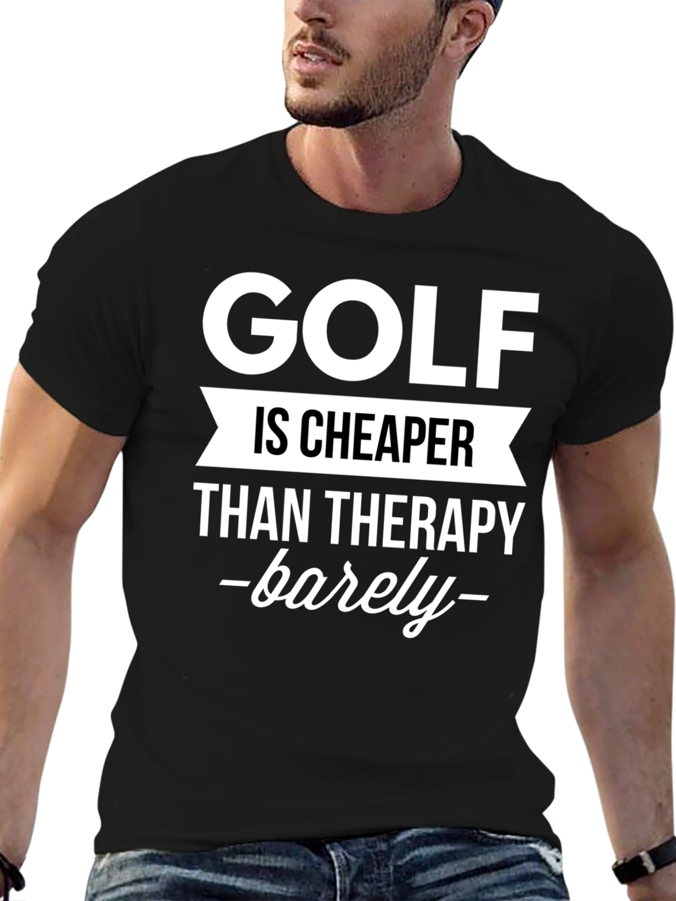 Golf Is Cheaper Than Therapy Graphic Tee