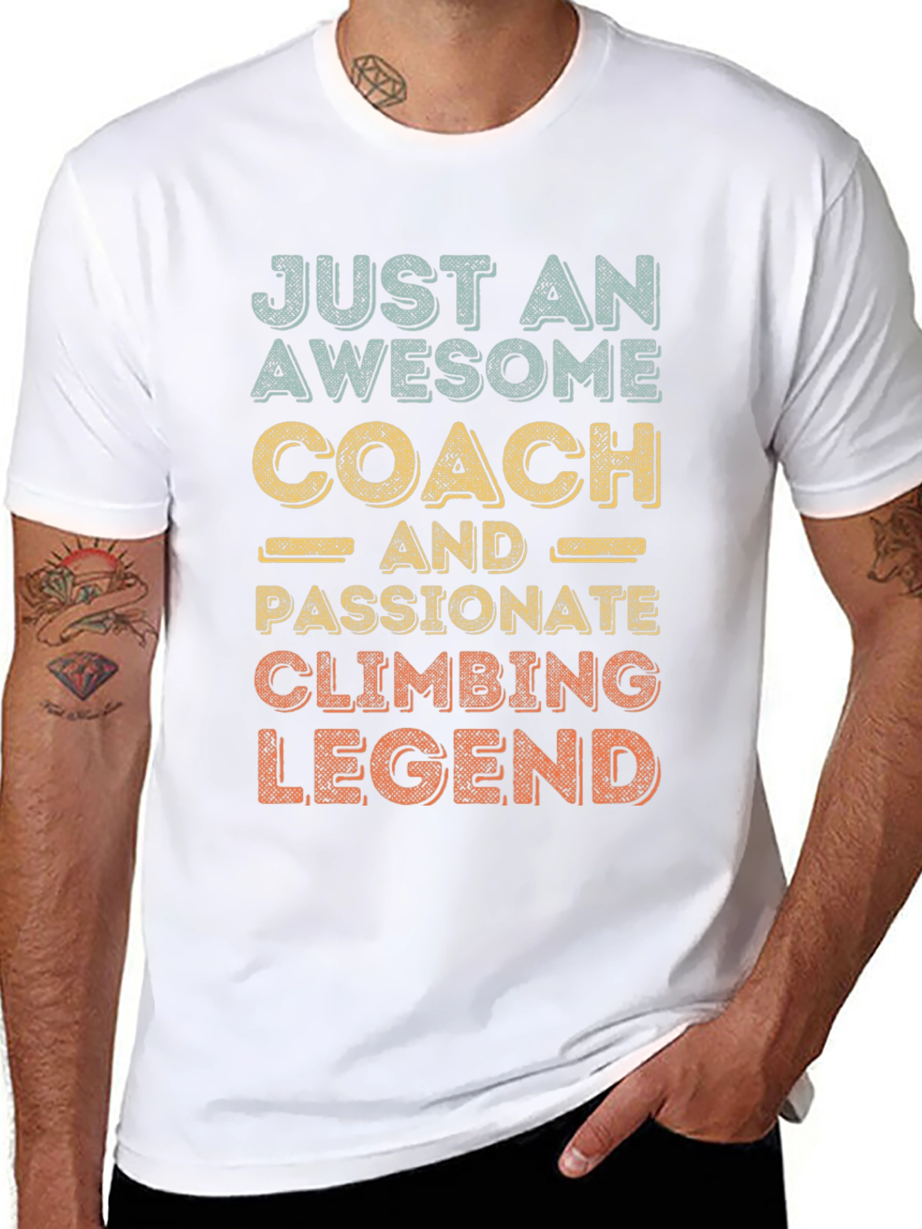 Awesome Coach Climbing Legend Graphic Tee