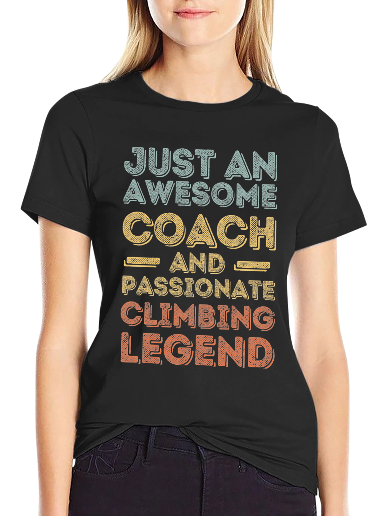Awesome Coach Climbing Legend Graphic Tee