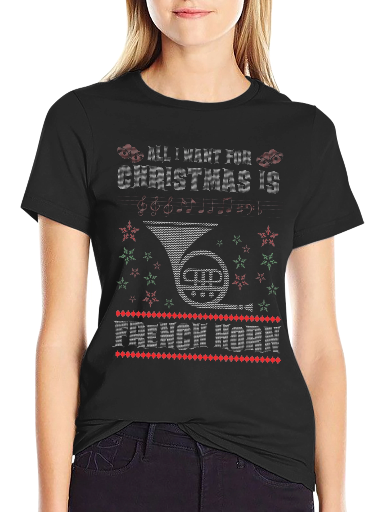 French Horn Christmas T-Shirt