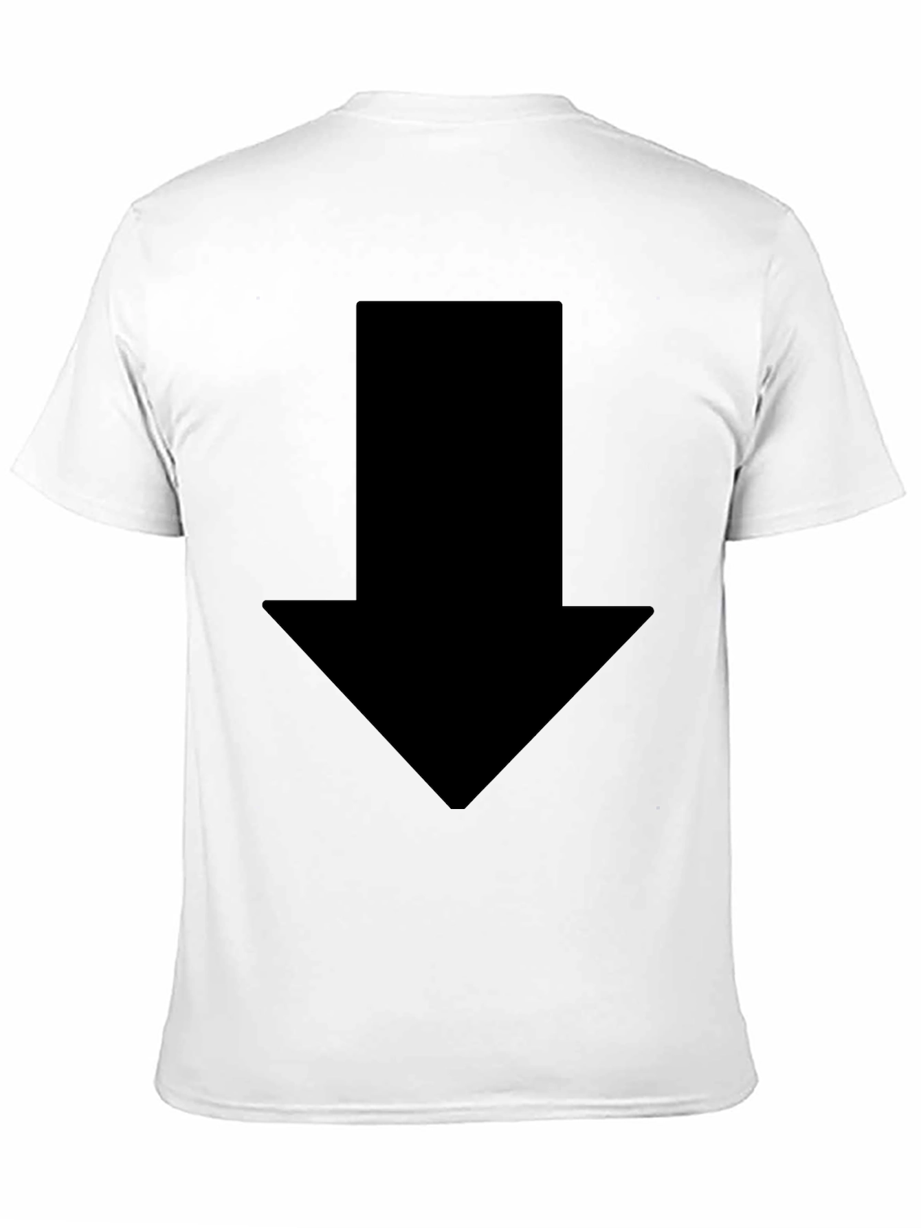 Mens Black Arrow Graphic Tee - Casual Style