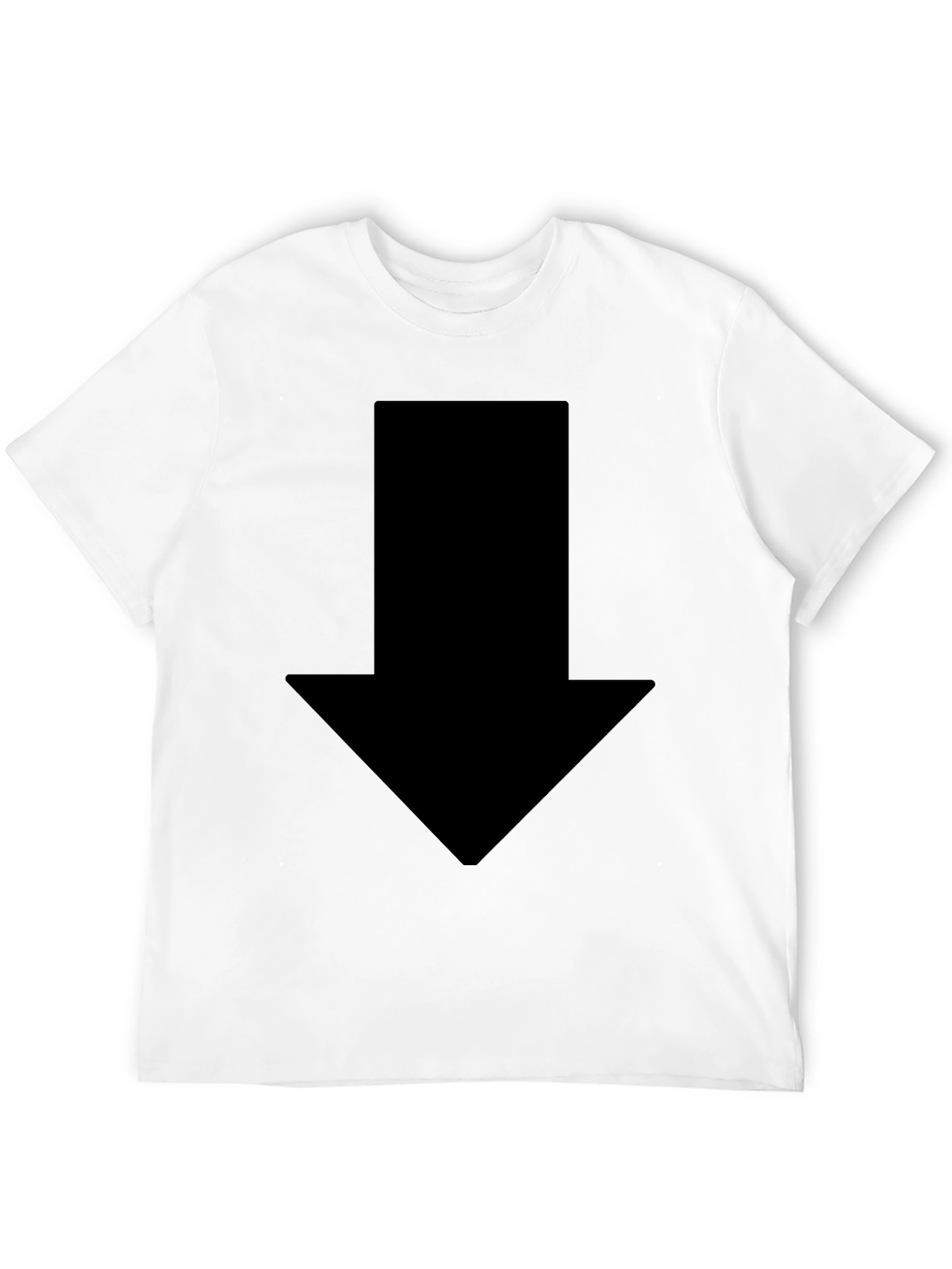 Mens Black Arrow Graphic Tee - Casual Style