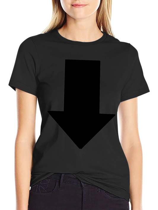 Mens Black Arrow Graphic Tee - Casual Style