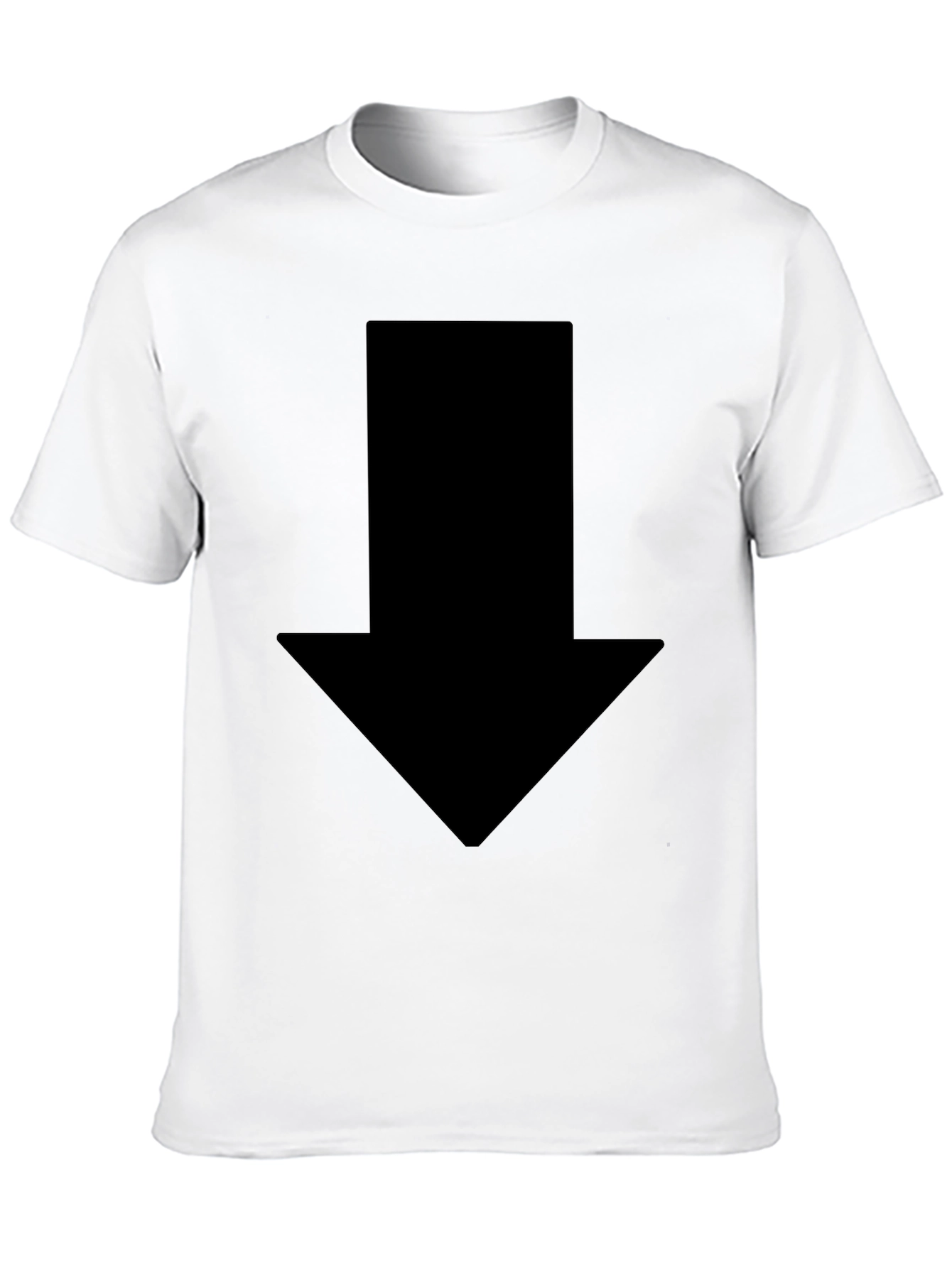 Mens Black Arrow Graphic Tee - Casual Style