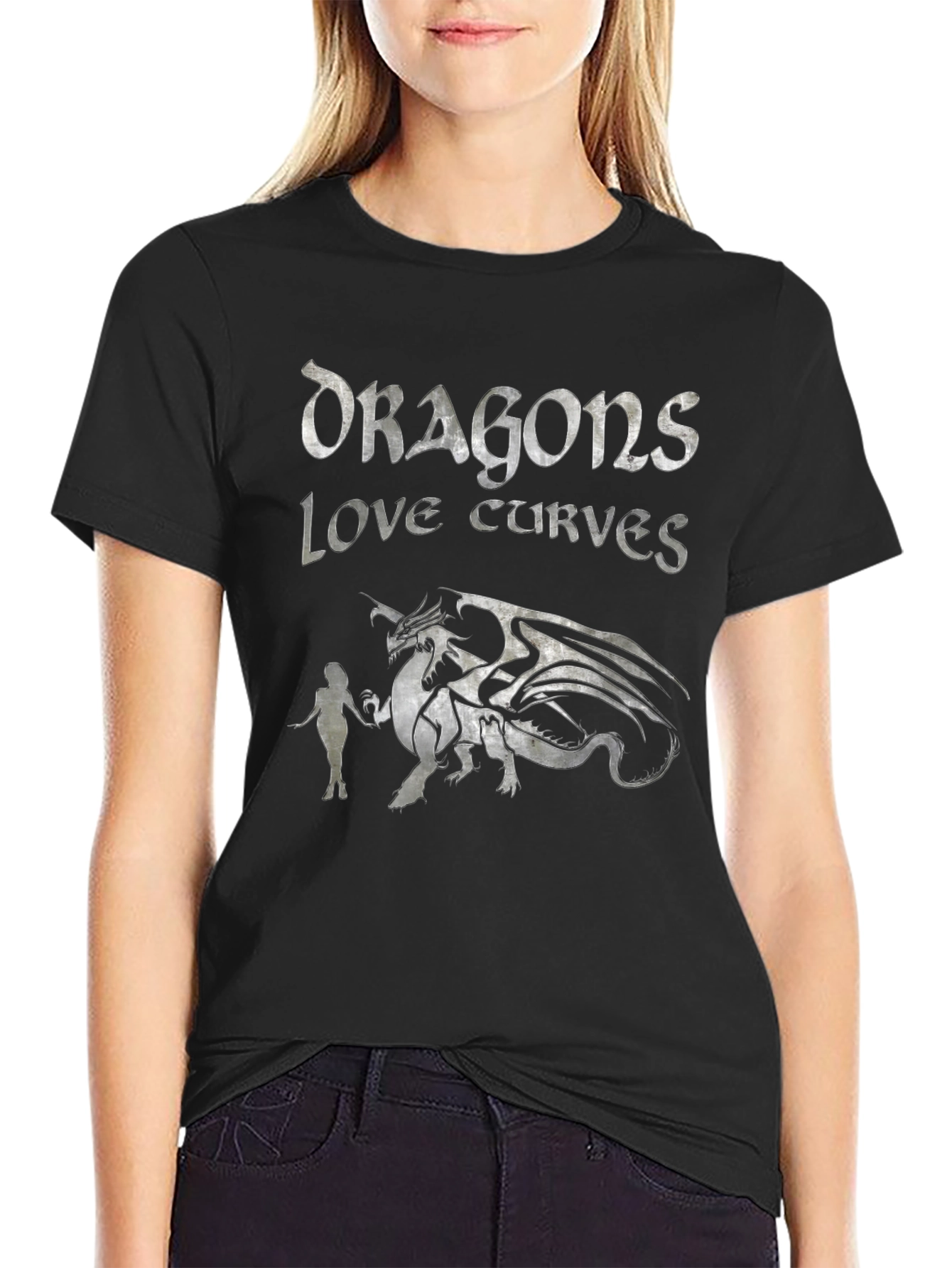 Dragons Love Curves Graphic Tee