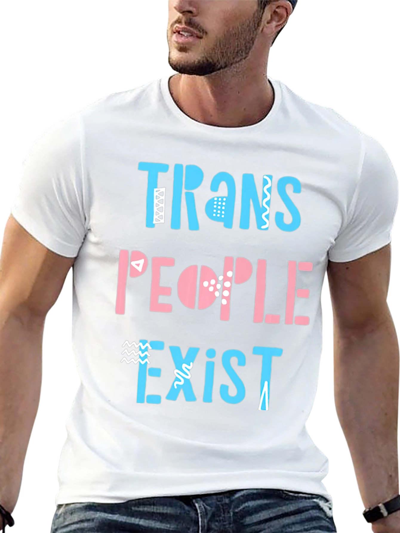 Trans People Exist Graphic Tee