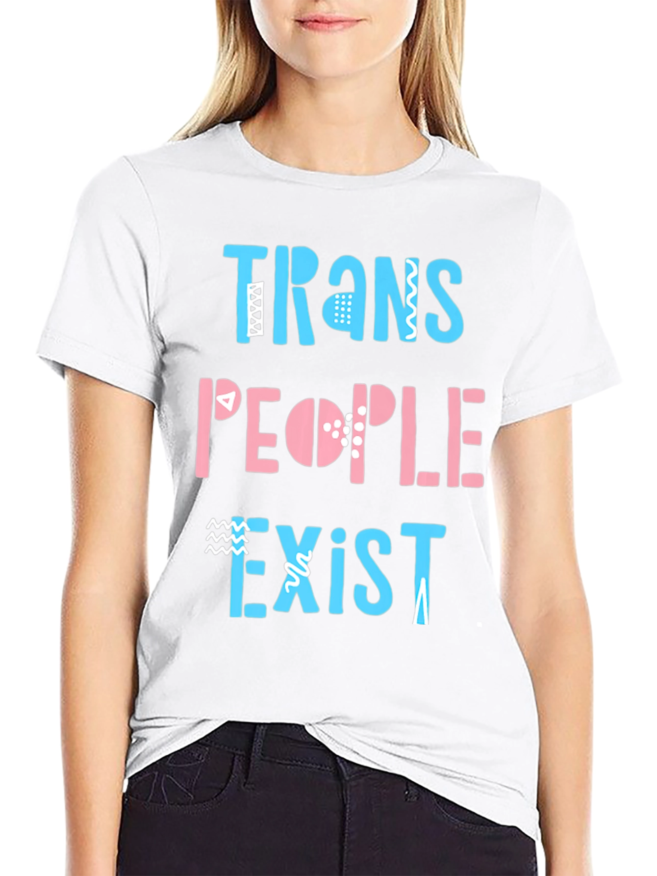 Trans People Exist Graphic Tee