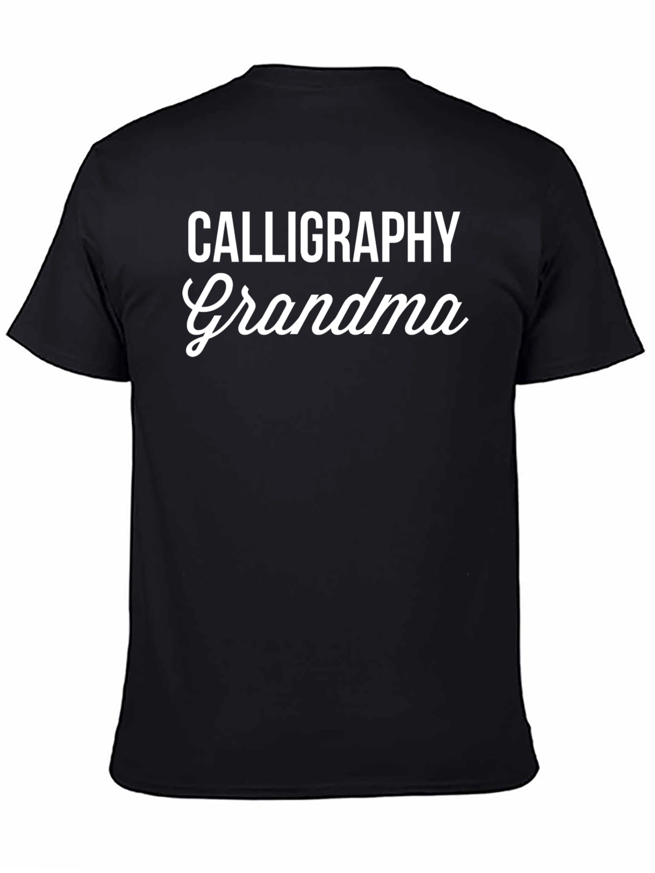 Calligraphy Grandma T-Shirt - Black
