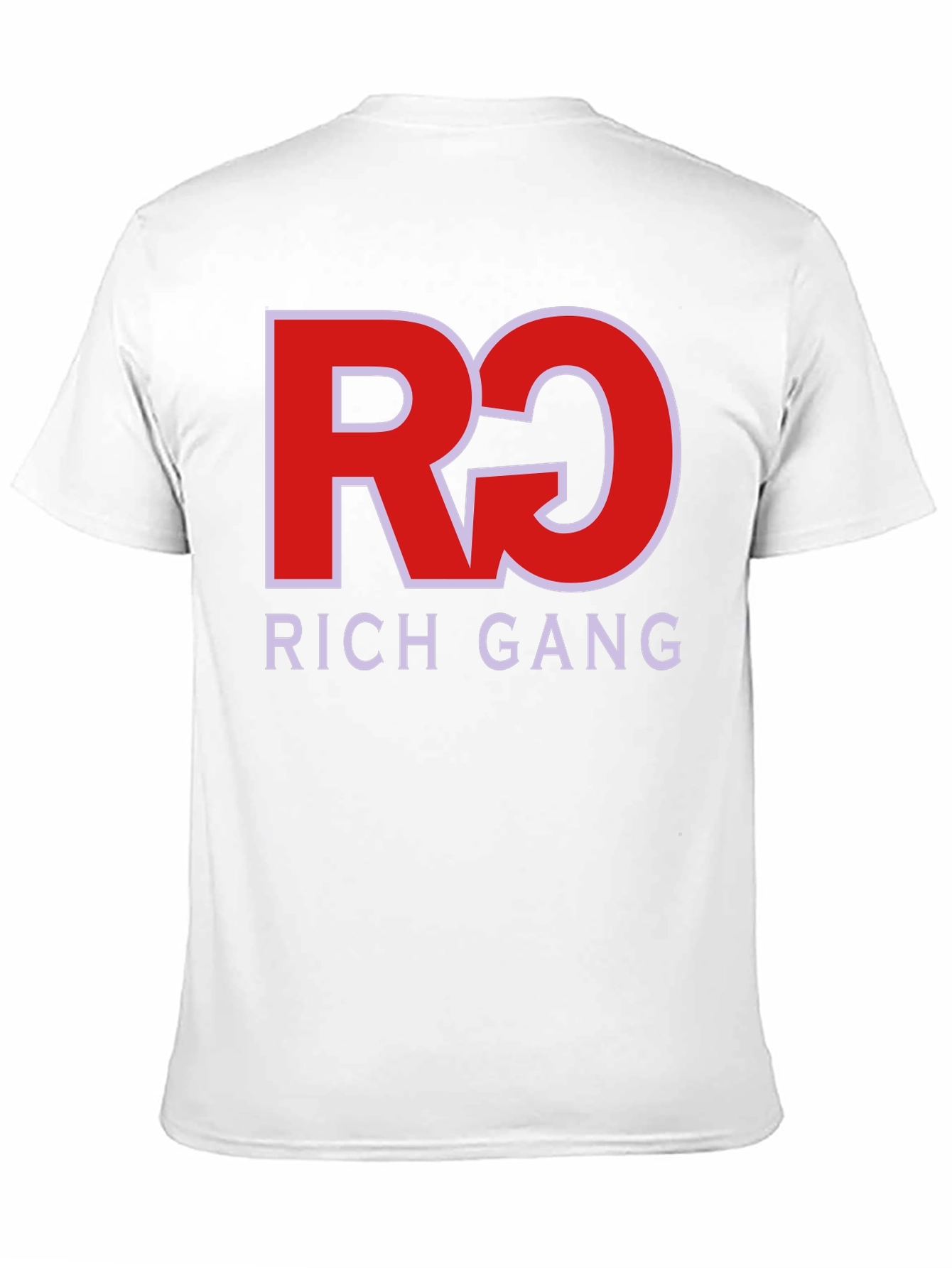 Rich Gang Black T-Shirt Red/White Graphic
