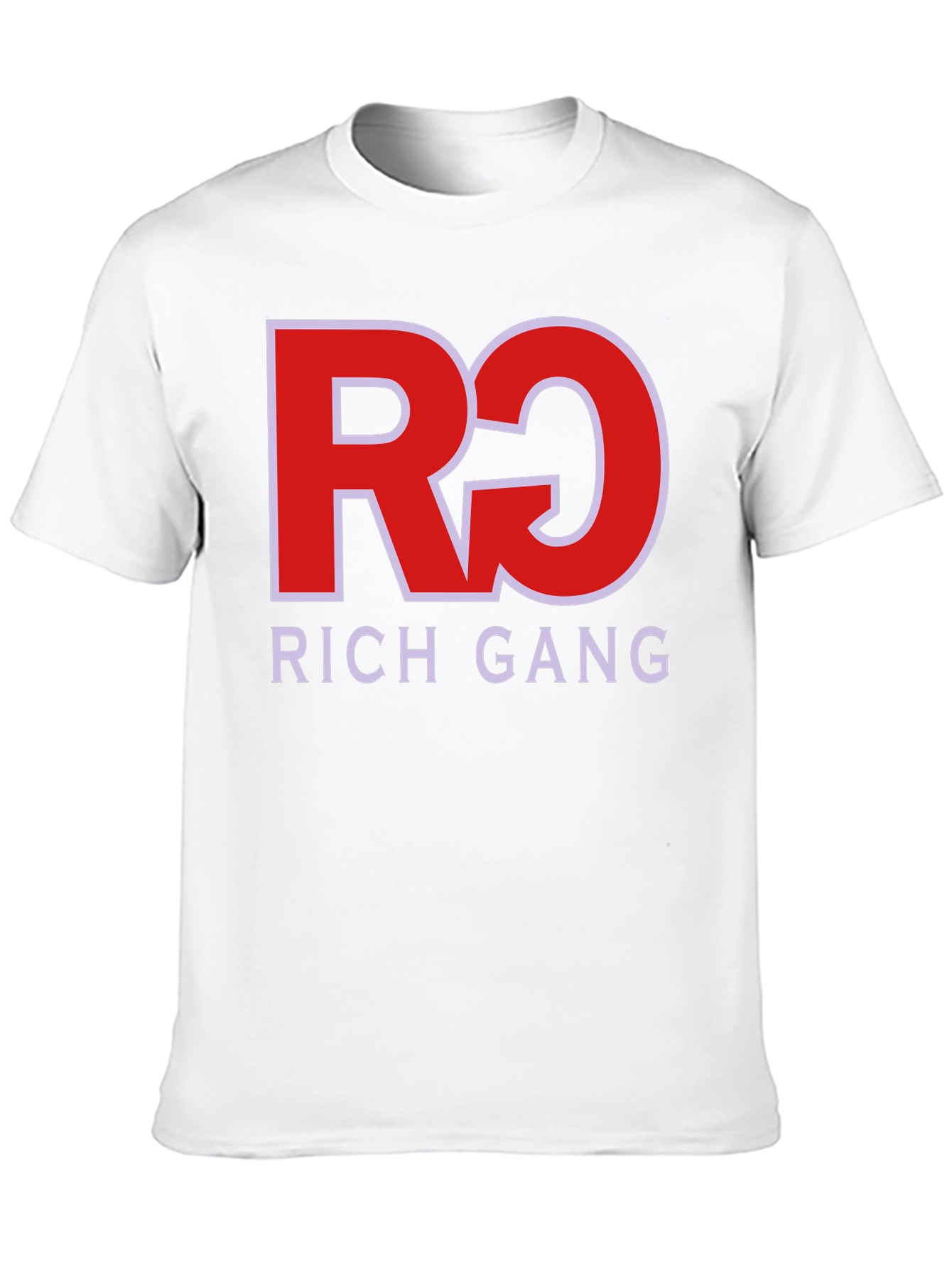Rich Gang Black T-Shirt Red/White Graphic