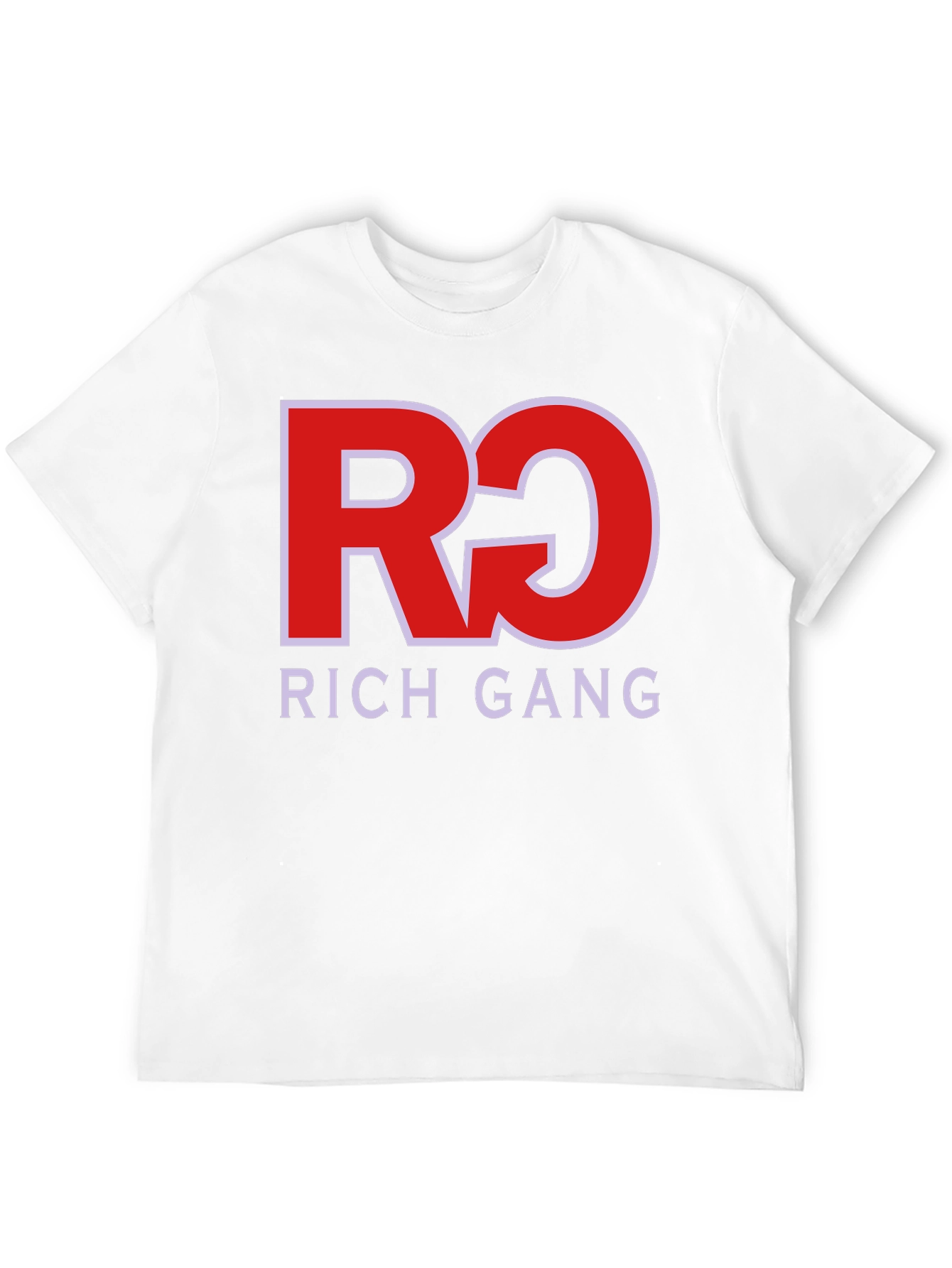 Rich Gang Black T-Shirt Red/White Graphic