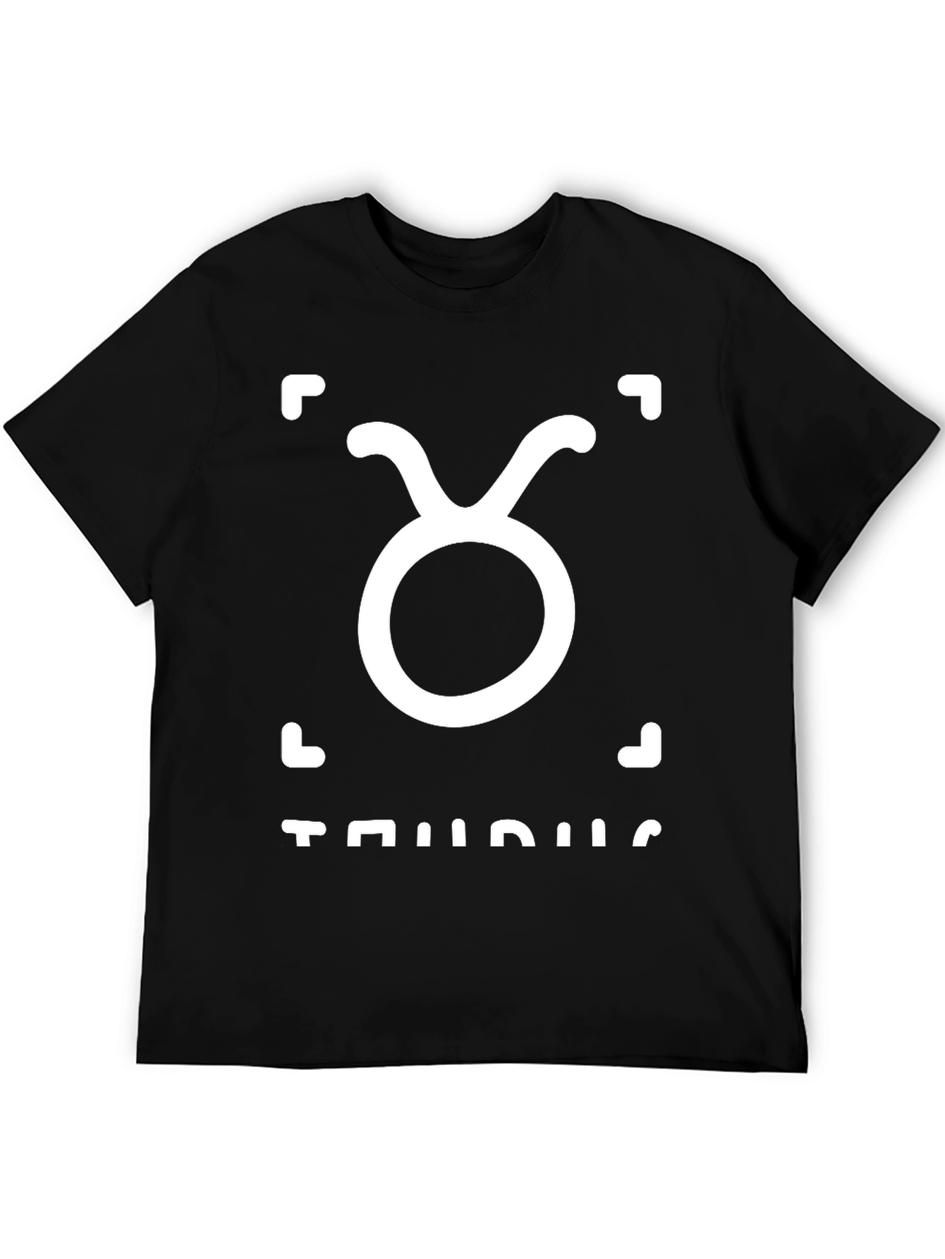 Taurus Zodiac Sign Black Graphic Tee
