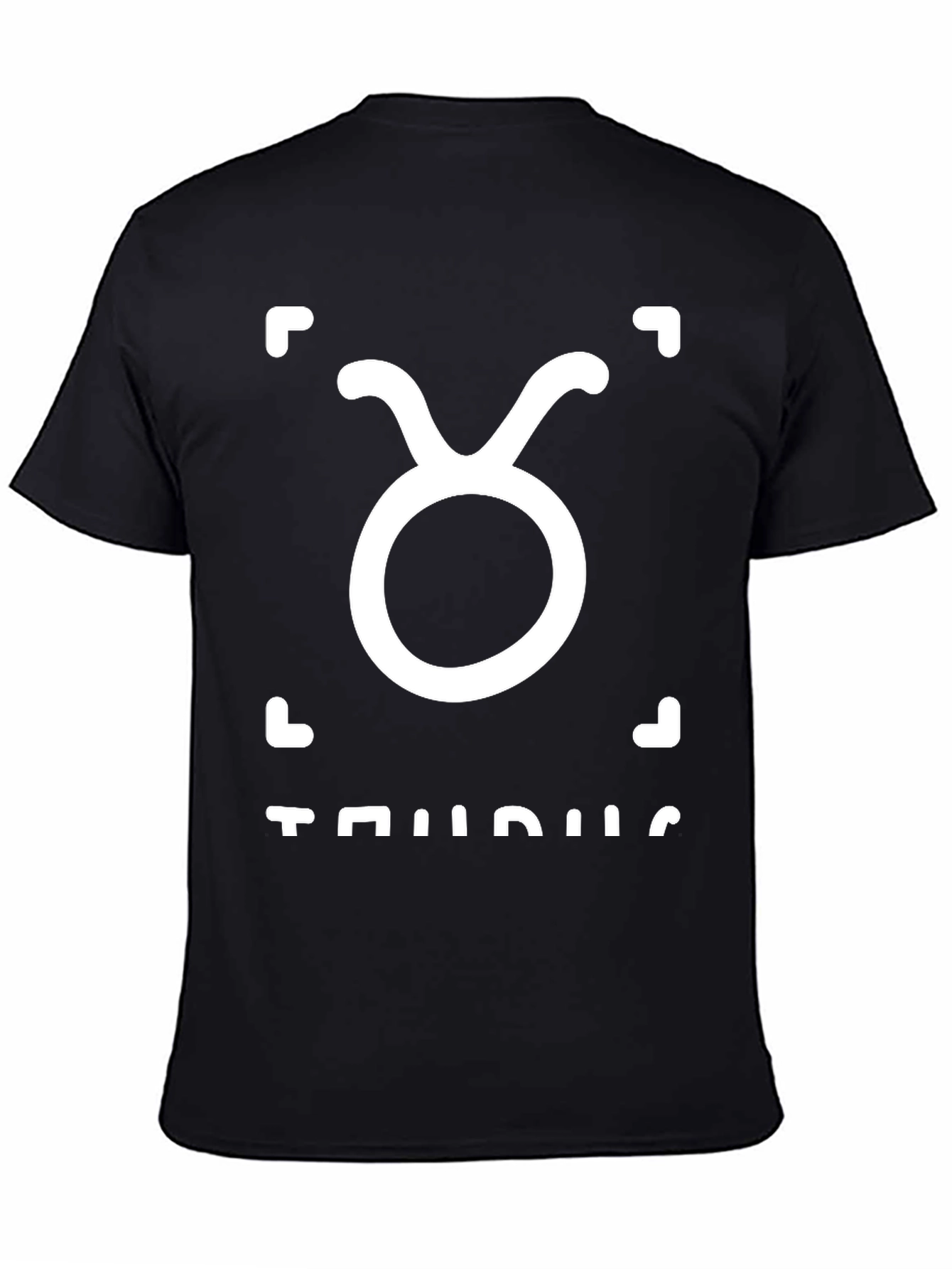 Taurus Zodiac Sign Black Graphic Tee