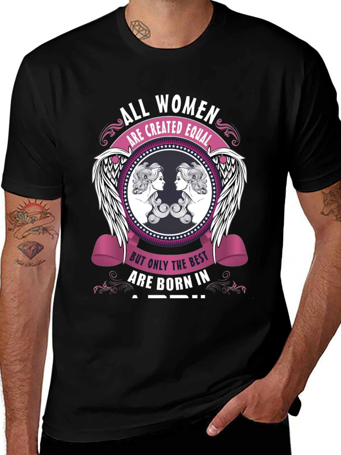 All Women Created Equal April Birthday T-Shirt