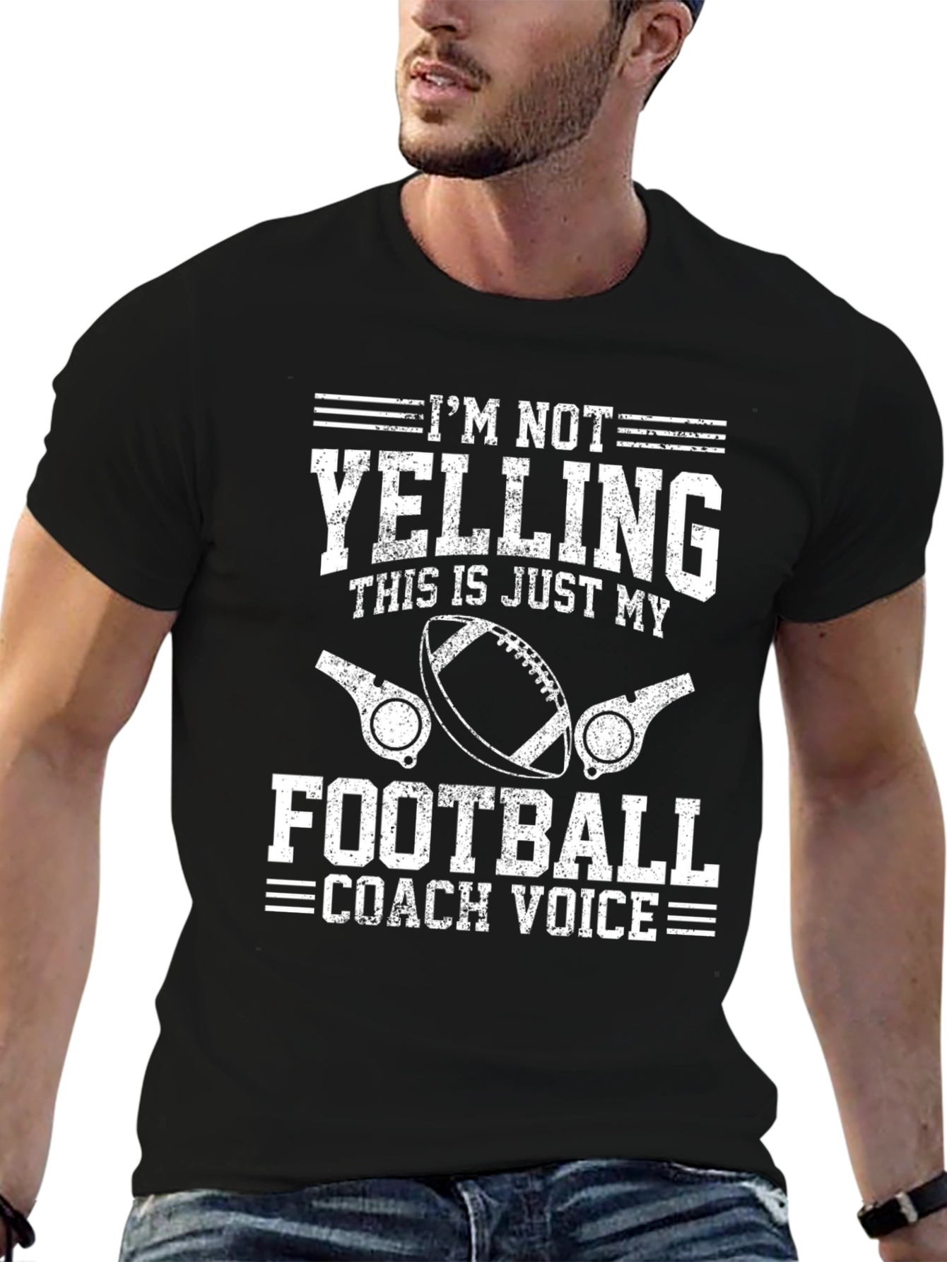 Football Coach Voice Graphic T-Shirt
