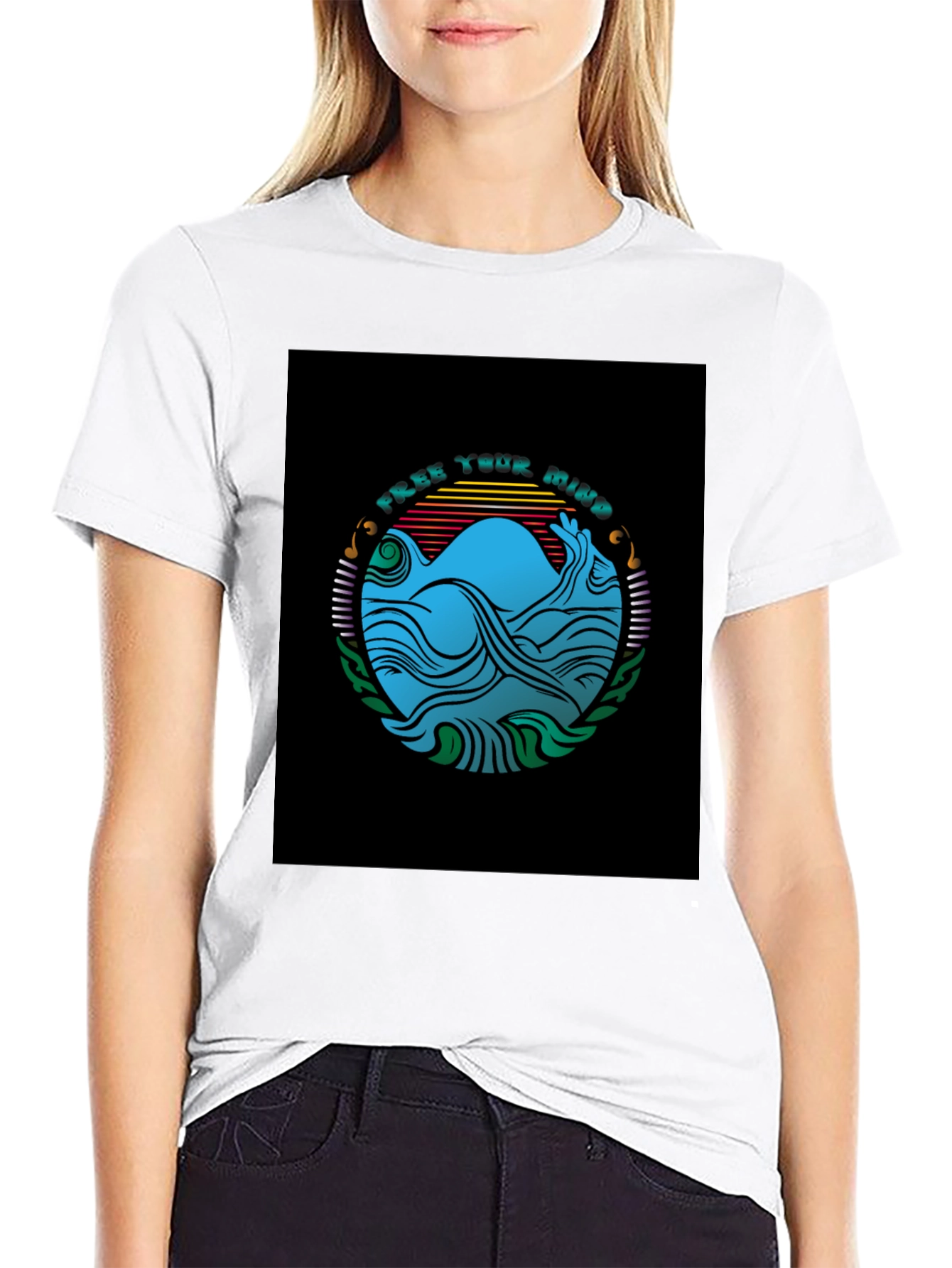 Free Your Mind Graphic Tee - Black T-Shirt