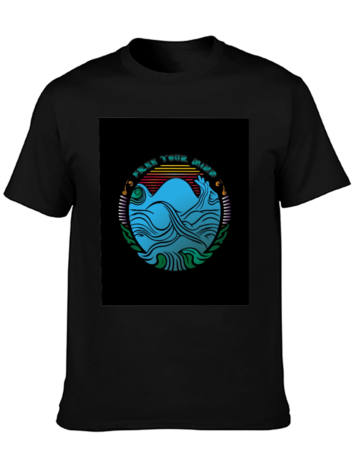 Free Your Mind Graphic Tee - Black T-Shirt