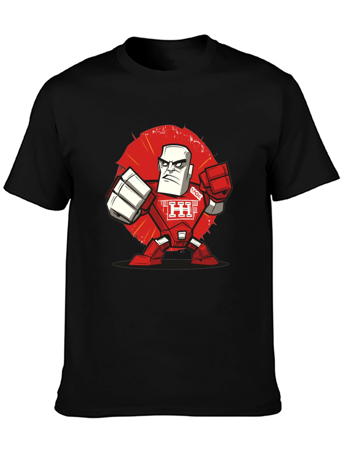 Robot Warrior Graphic Tee - Black