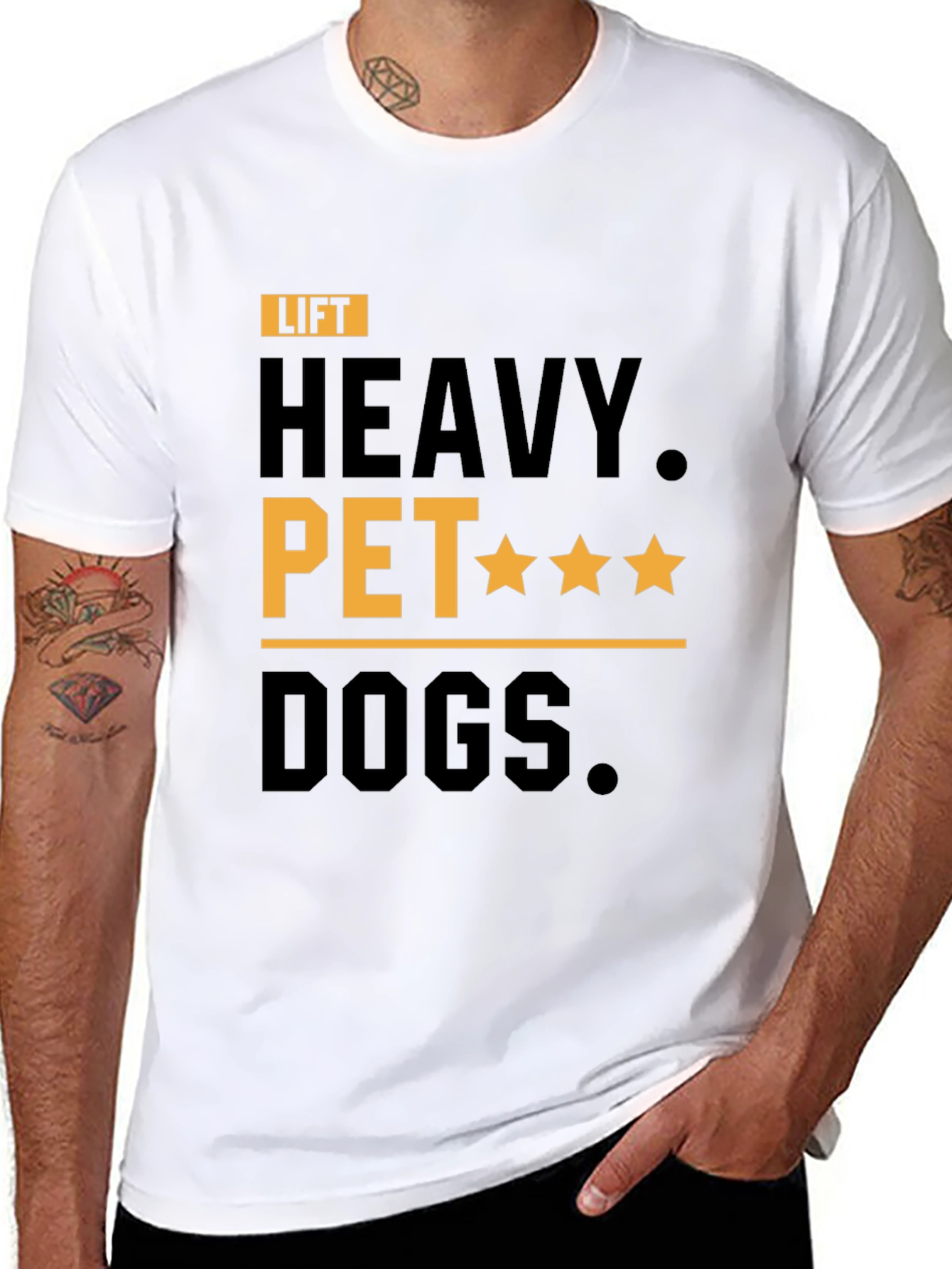 Lift Heavy Pet Dogs Graphic Tee