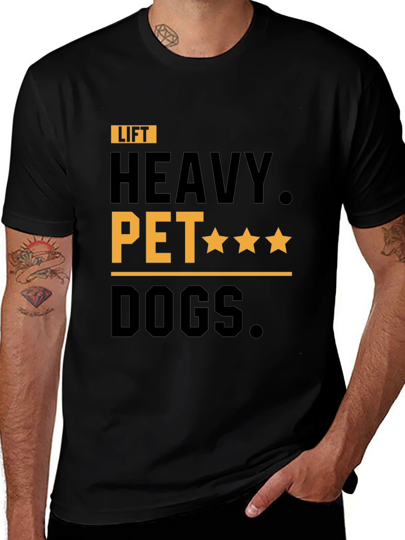 Lift Heavy Pet Dogs Graphic Tee