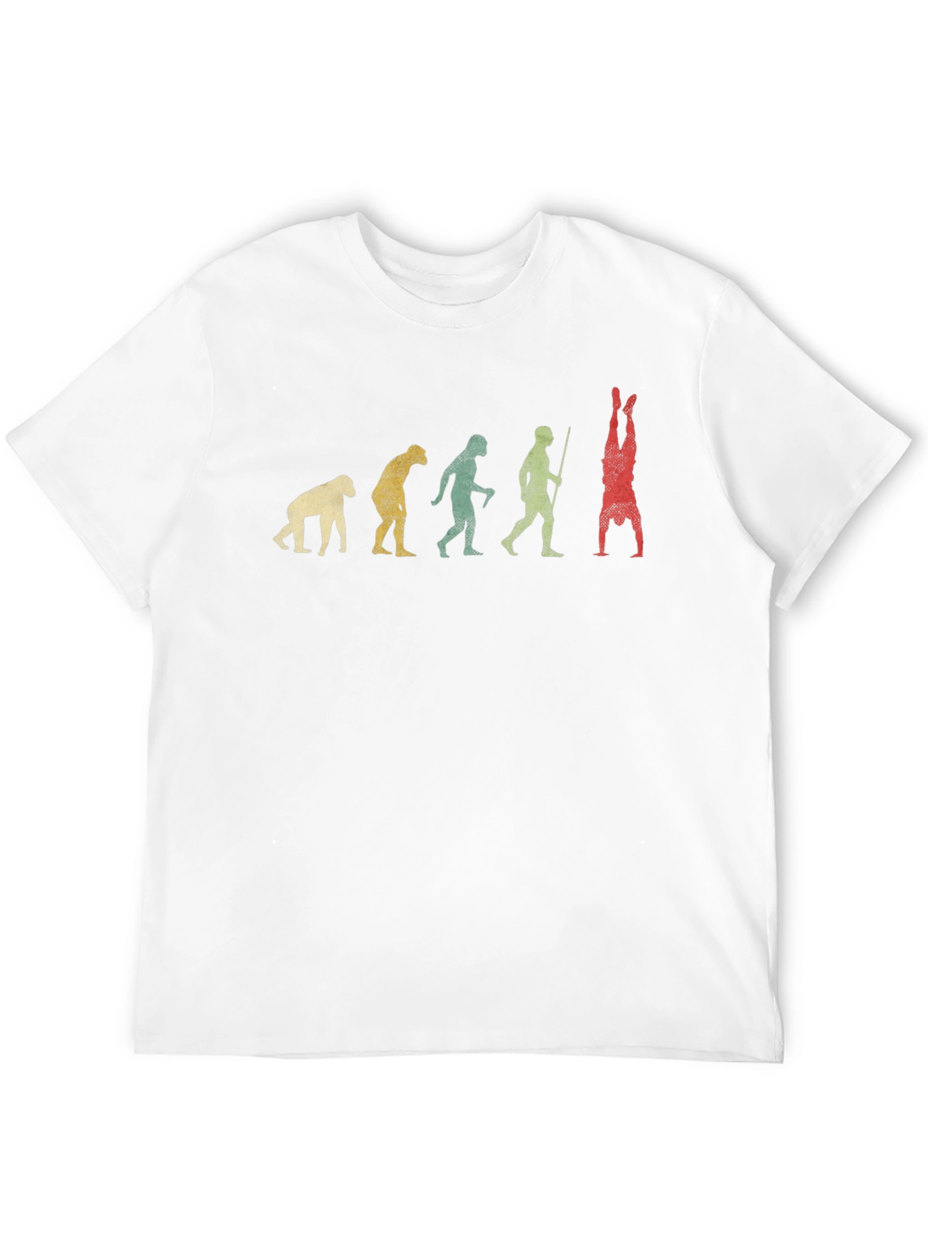Evolution Handstand T-Shirt - Novelty Graphic Tee