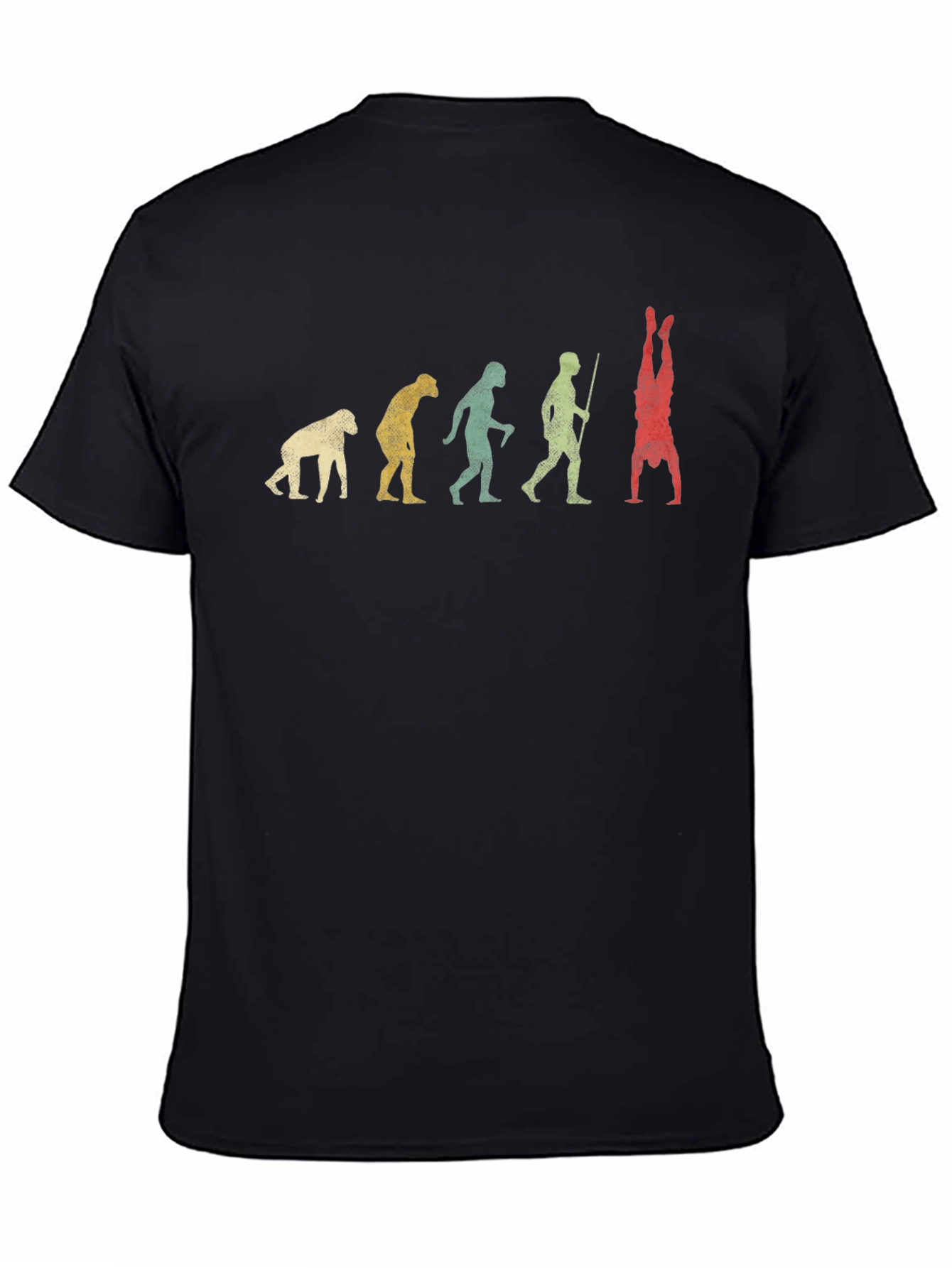 Evolution Handstand T-Shirt - Novelty Graphic Tee