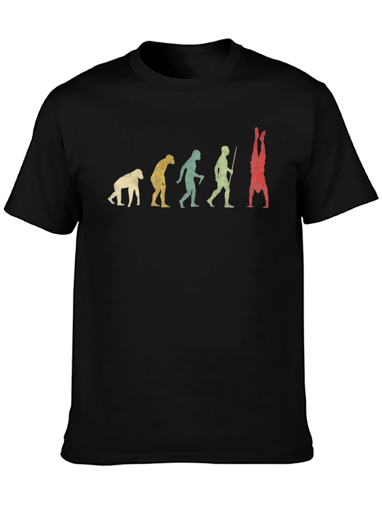 Evolution Handstand T-Shirt - Novelty Graphic Tee