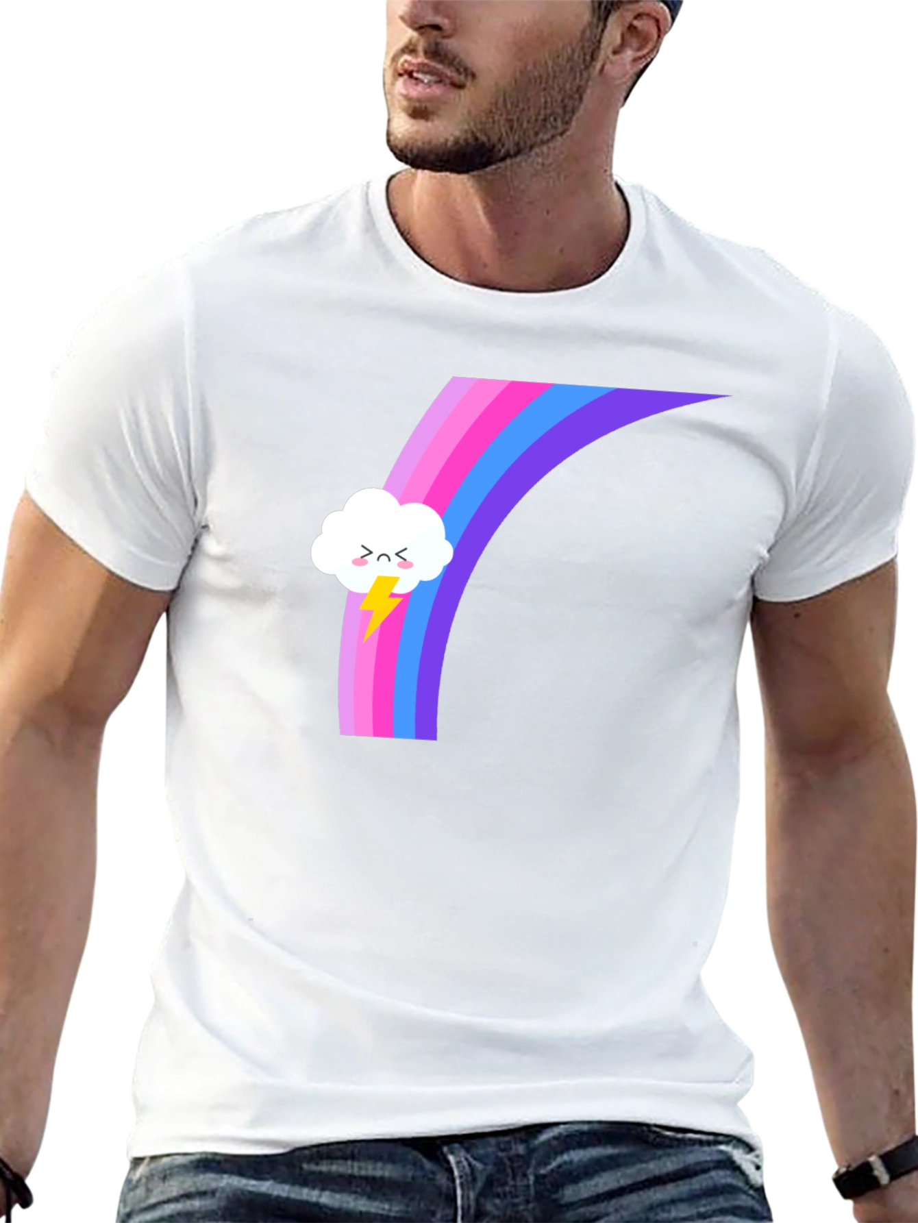 Rainbow Cloud T-Shirt - Stylish and Unique Design