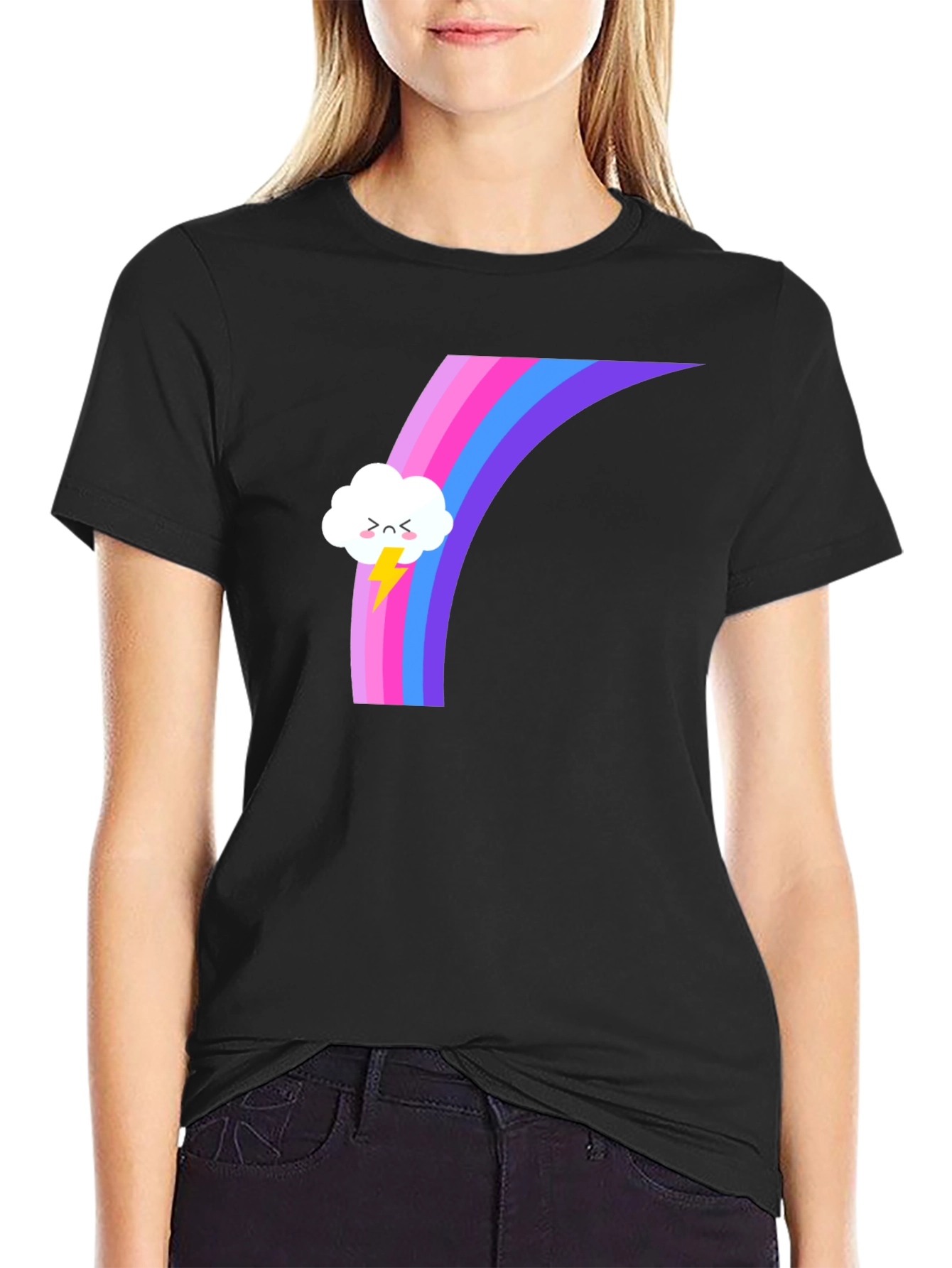 Rainbow Cloud T-Shirt - Stylish and Unique Design