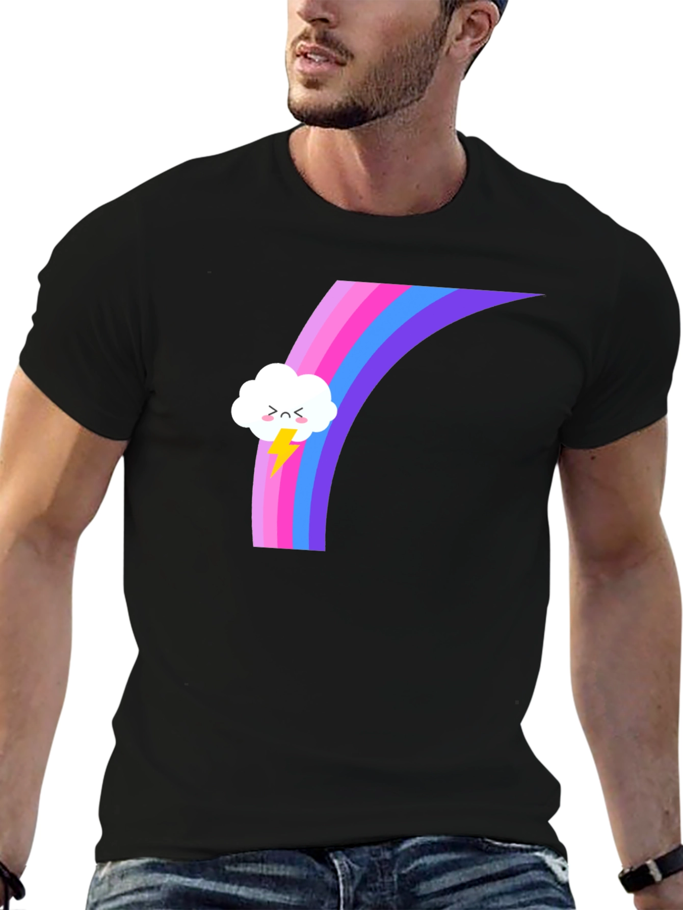 Rainbow Cloud T-Shirt - Stylish and Unique Design