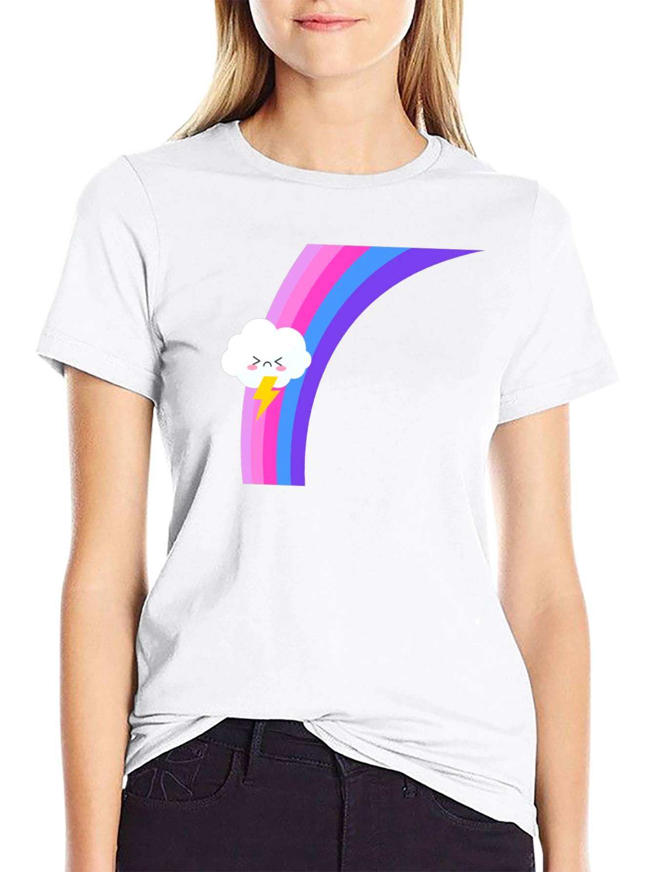 Rainbow Cloud T-Shirt - Stylish and Unique Design