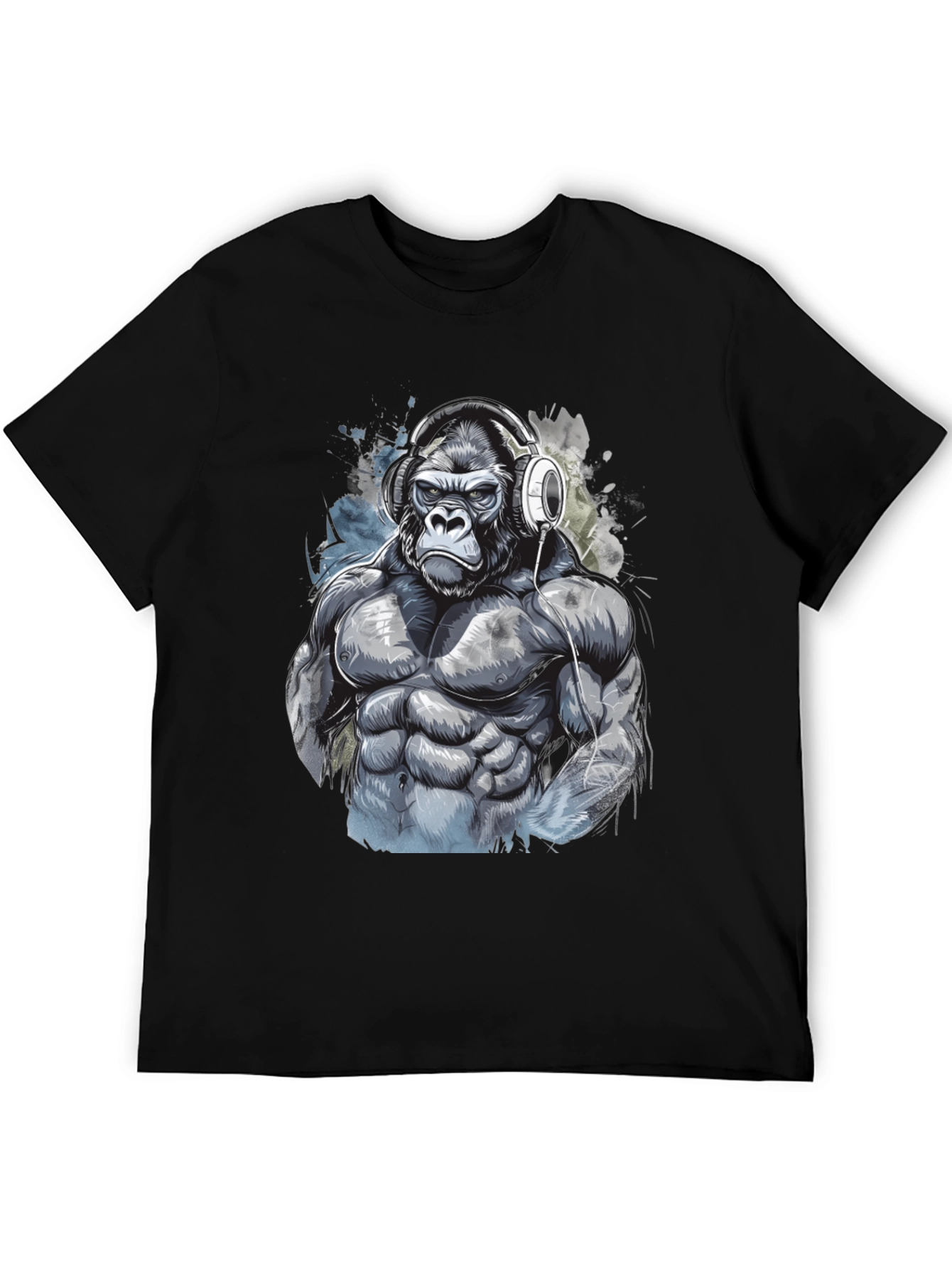 Gorilla Gym T-Shirt - Black Graphic Tee