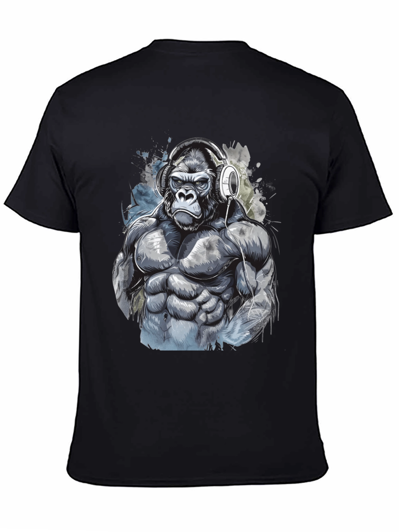Gorilla Gym T-Shirt - Black Graphic Tee