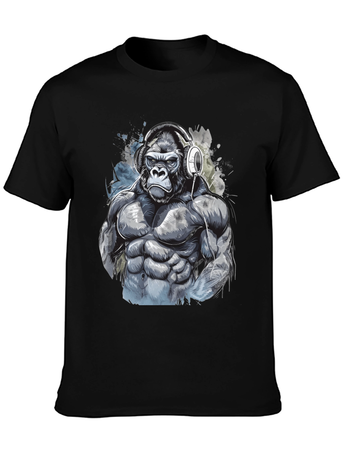 Gorilla Gym T-Shirt - Black Graphic Tee