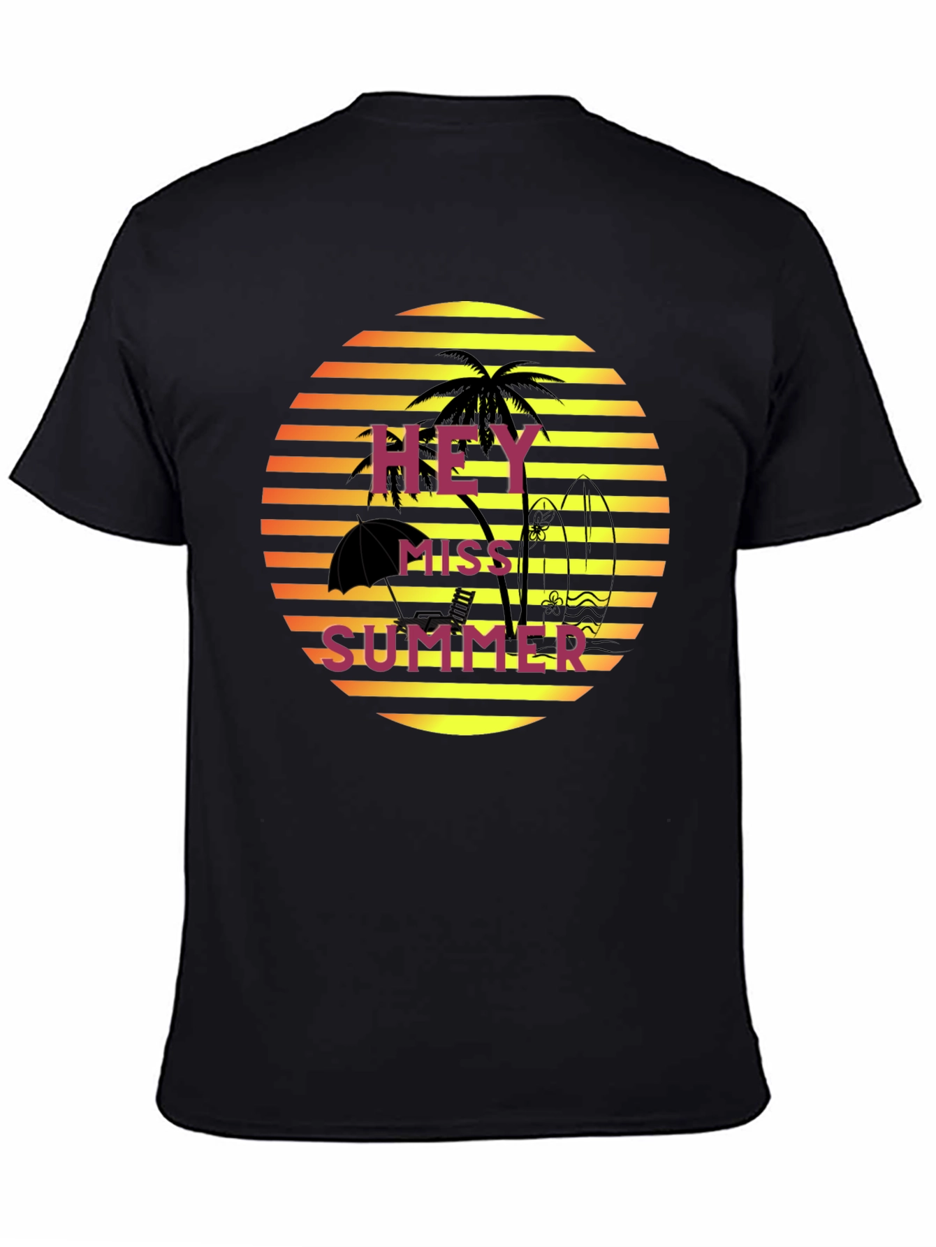 Hey Miss Summer T-Shirt - Tropical Beach Vacation Style