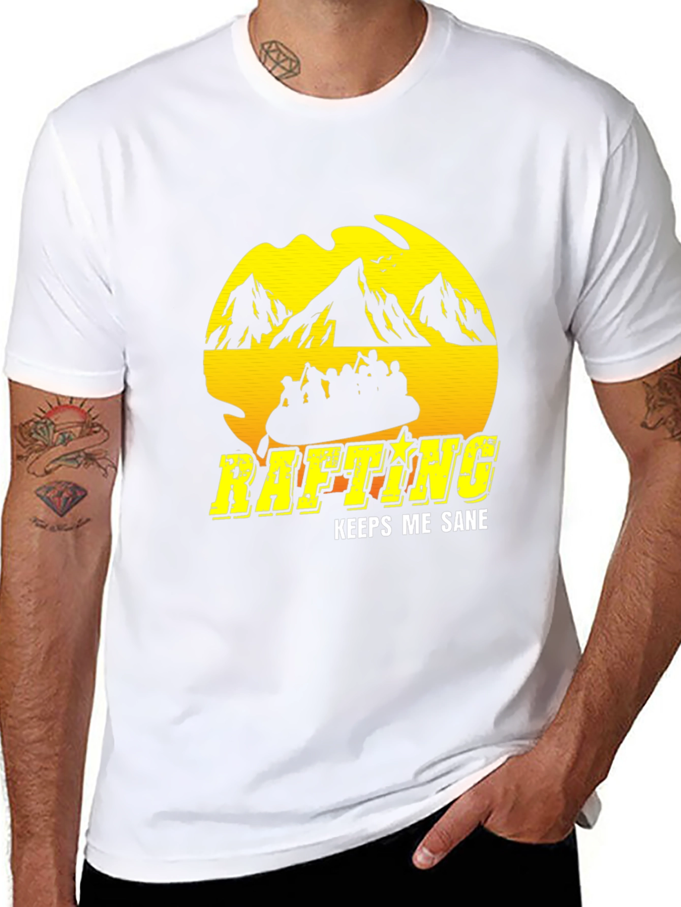 Rafting Keeps Me Sane Graphic Tee