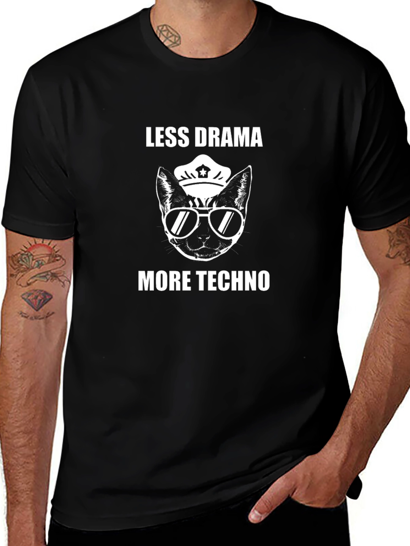 Less Drama More Techno T-Shirt