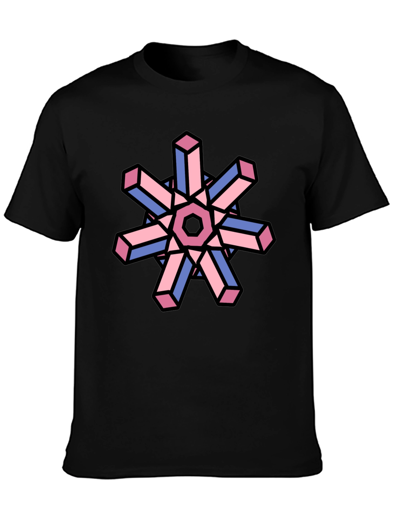 Geometric Illusion T-Shirt - Abstract Art Tee