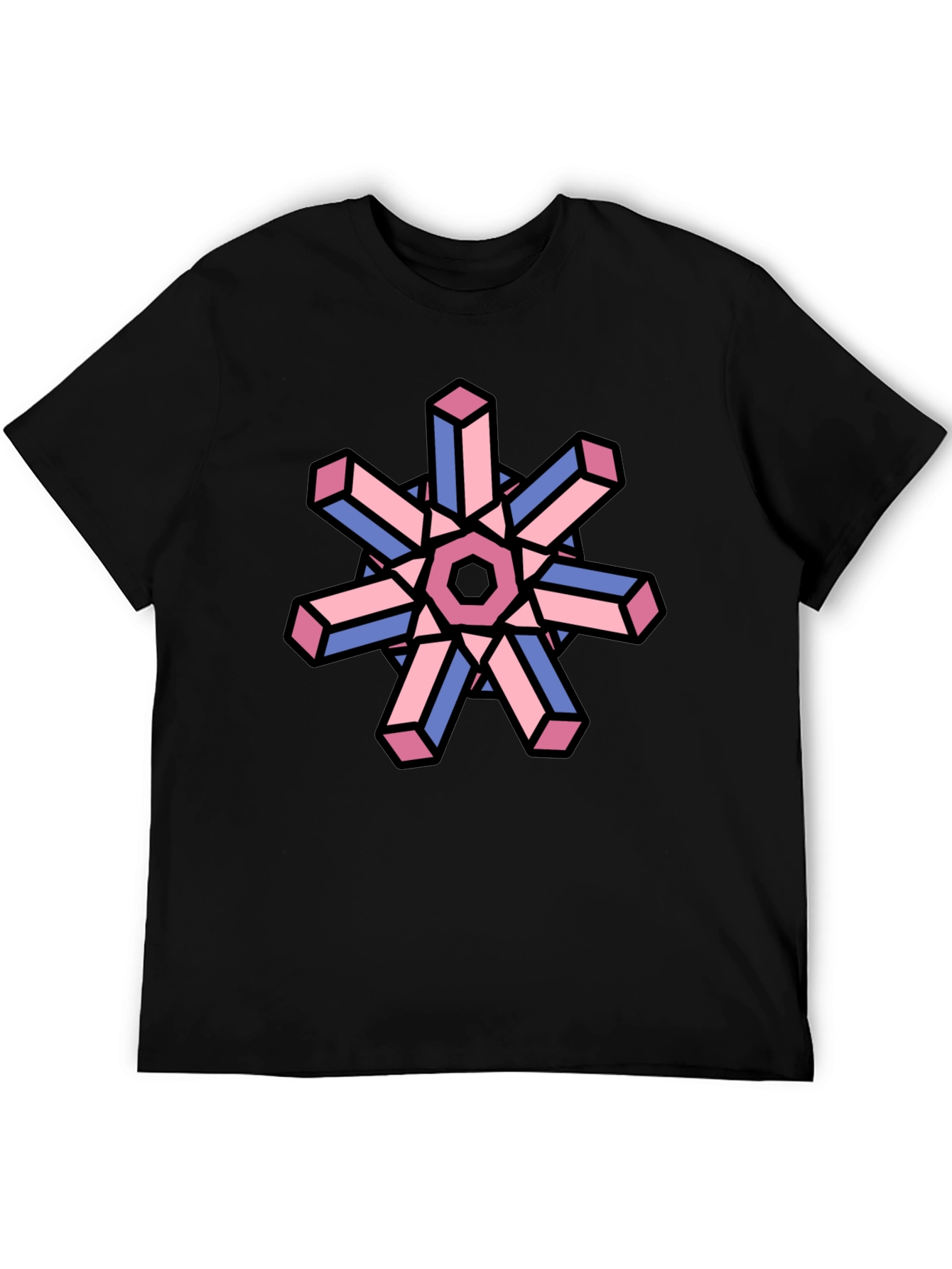 Geometric Illusion T-Shirt - Abstract Art Tee